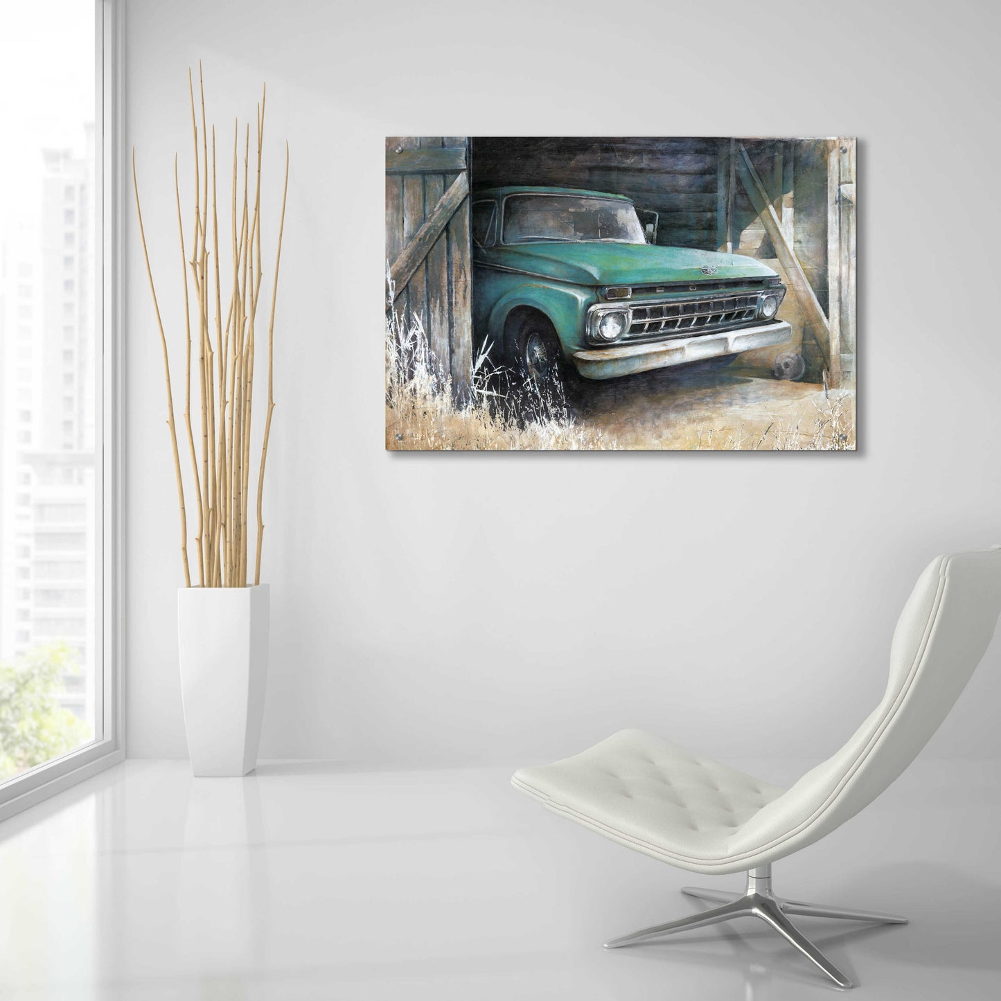 Epic Art 'This Old Truck' by White Ladder, Acrylic Glass Wall Art,36x24