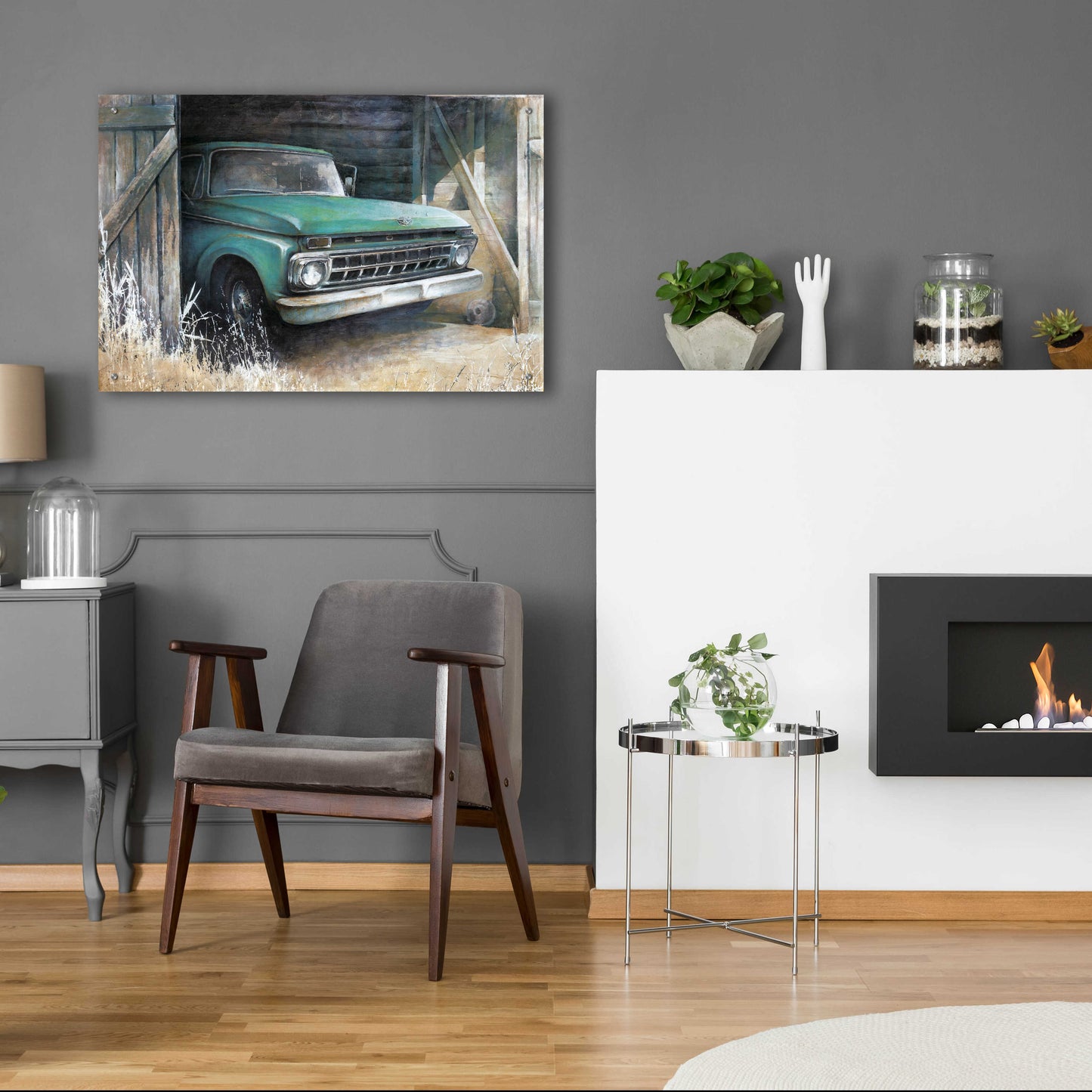 Epic Art 'This Old Truck' by White Ladder, Acrylic Glass Wall Art,36x24