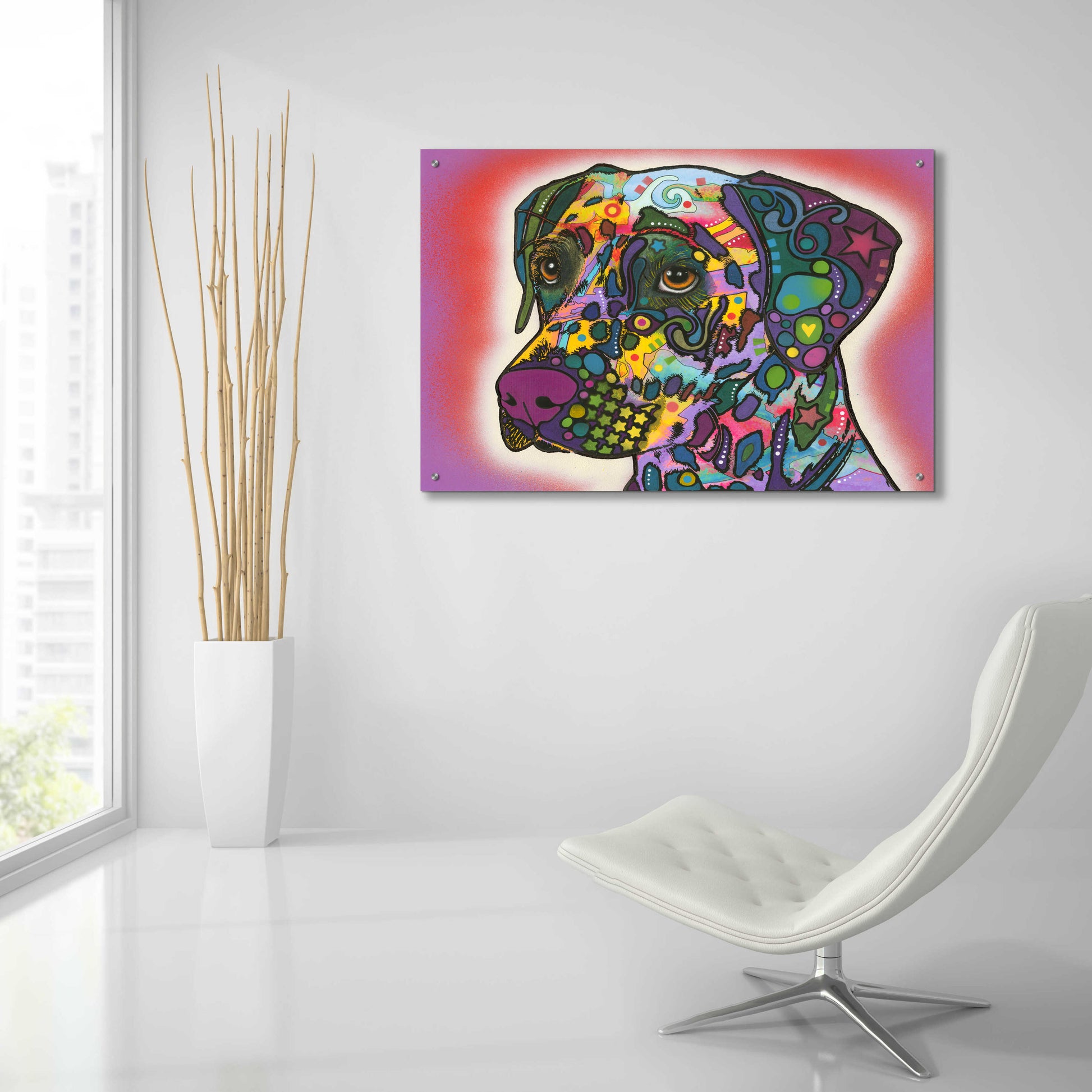 Epic Art 'Dalmatian' by Dean Russo, Acrylic Glass Wall Art,36x24