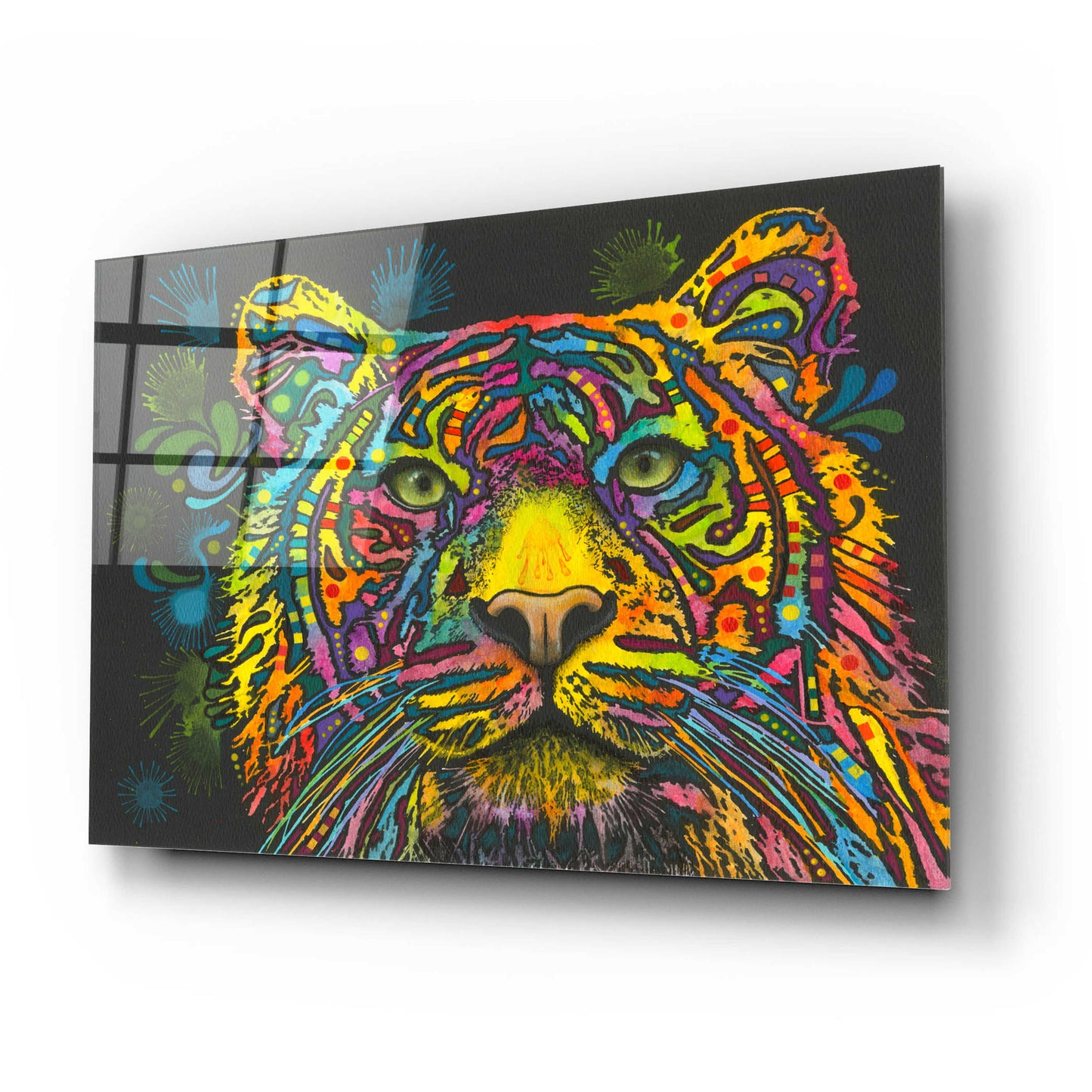 Epic Art 'Tiger' by Dean Russo, Acrylic Glass Wall Art,24x16