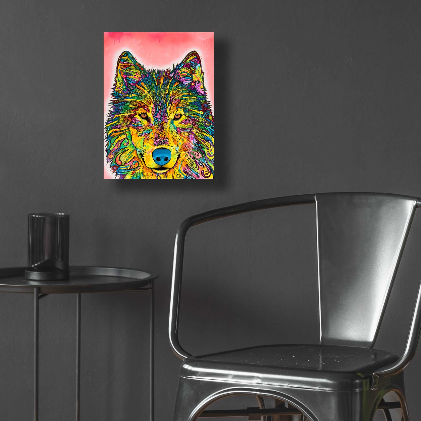 Epic Art 'Wolf' by Dean Russo, Acrylic Glass Wall Art,12x16