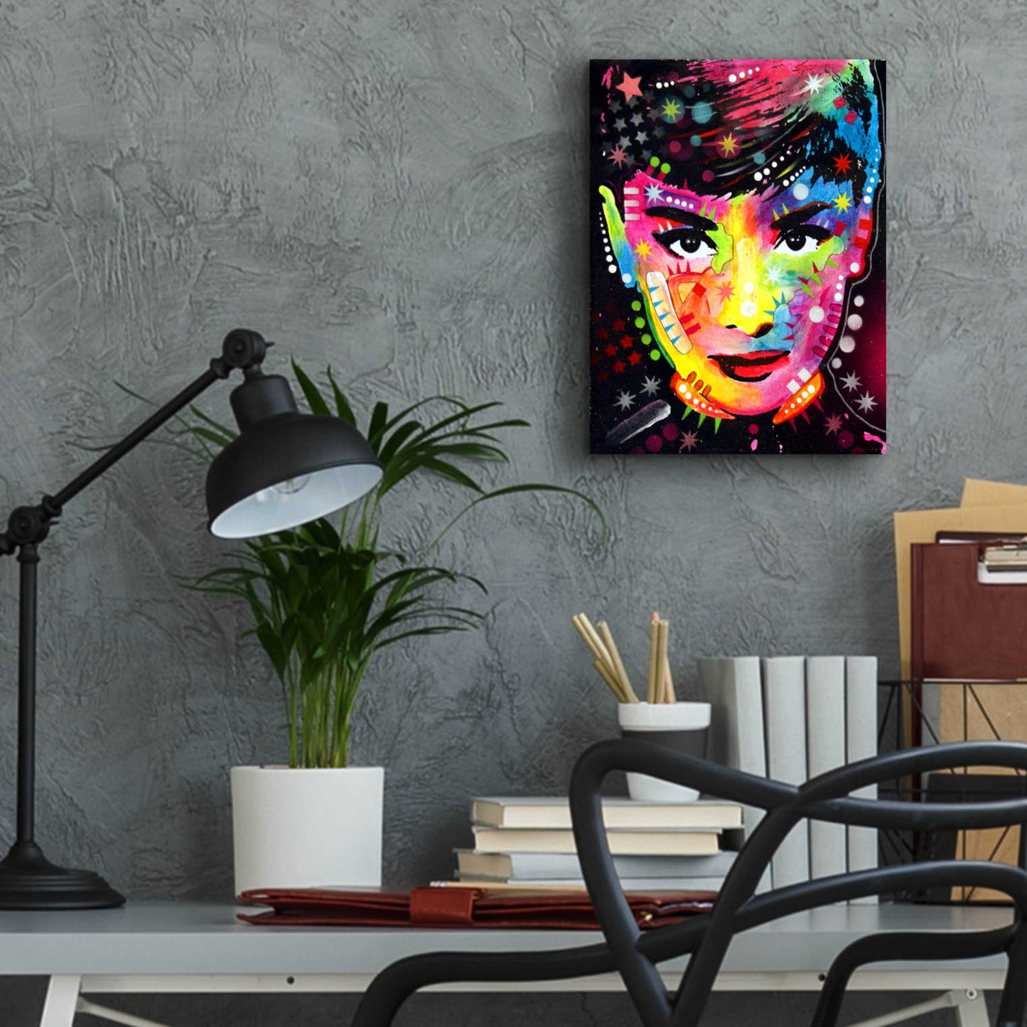 Epic Art 'Audrey' by Dean Russo, Acrylic Glass Wall Art,12x16