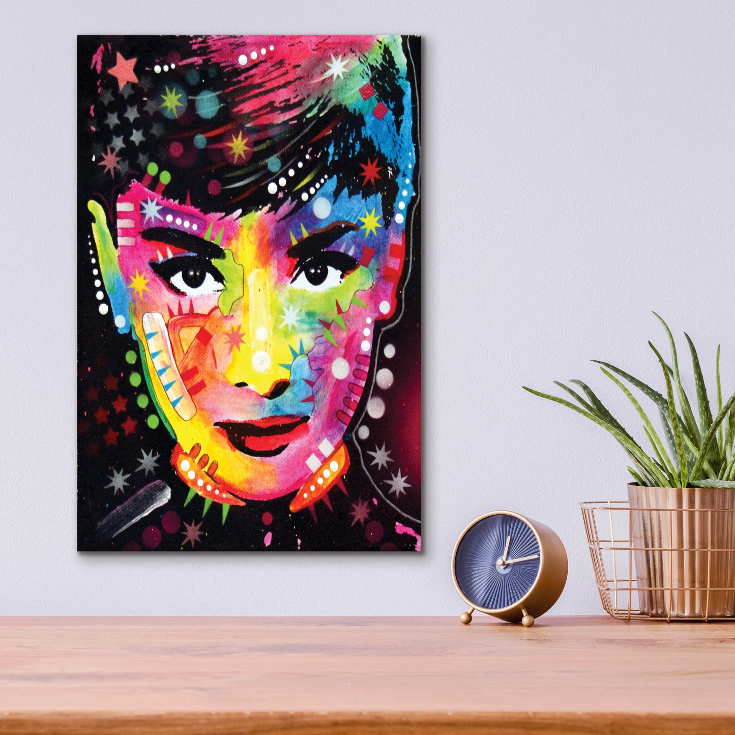 Epic Art 'Audrey' by Dean Russo, Acrylic Glass Wall Art,12x16