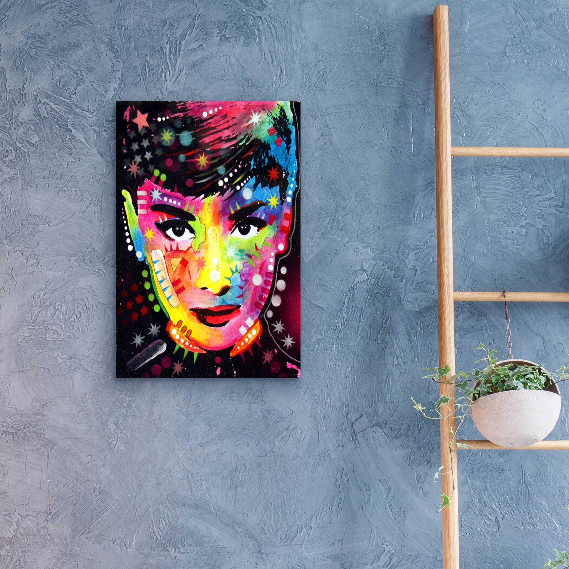 Epic Art 'Audrey' by Dean Russo, Acrylic Glass Wall Art,16x24