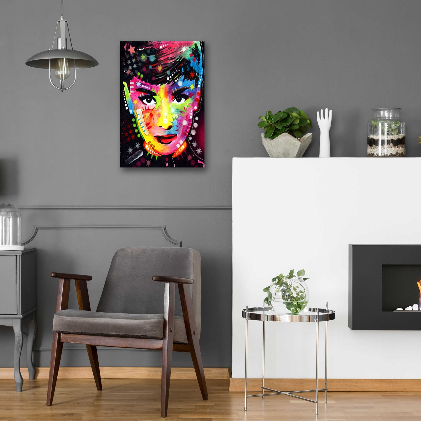 Epic Art 'Audrey' by Dean Russo, Acrylic Glass Wall Art,16x24