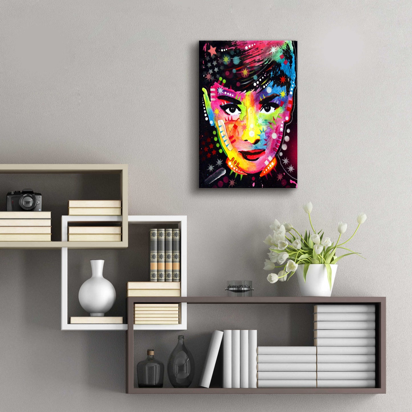 Epic Art 'Audrey' by Dean Russo, Acrylic Glass Wall Art,16x24