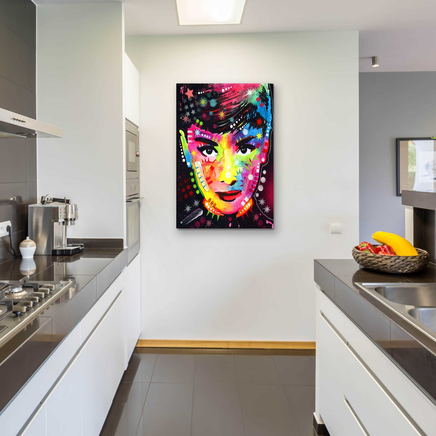 Epic Art 'Audrey' by Dean Russo, Acrylic Glass Wall Art,24x36