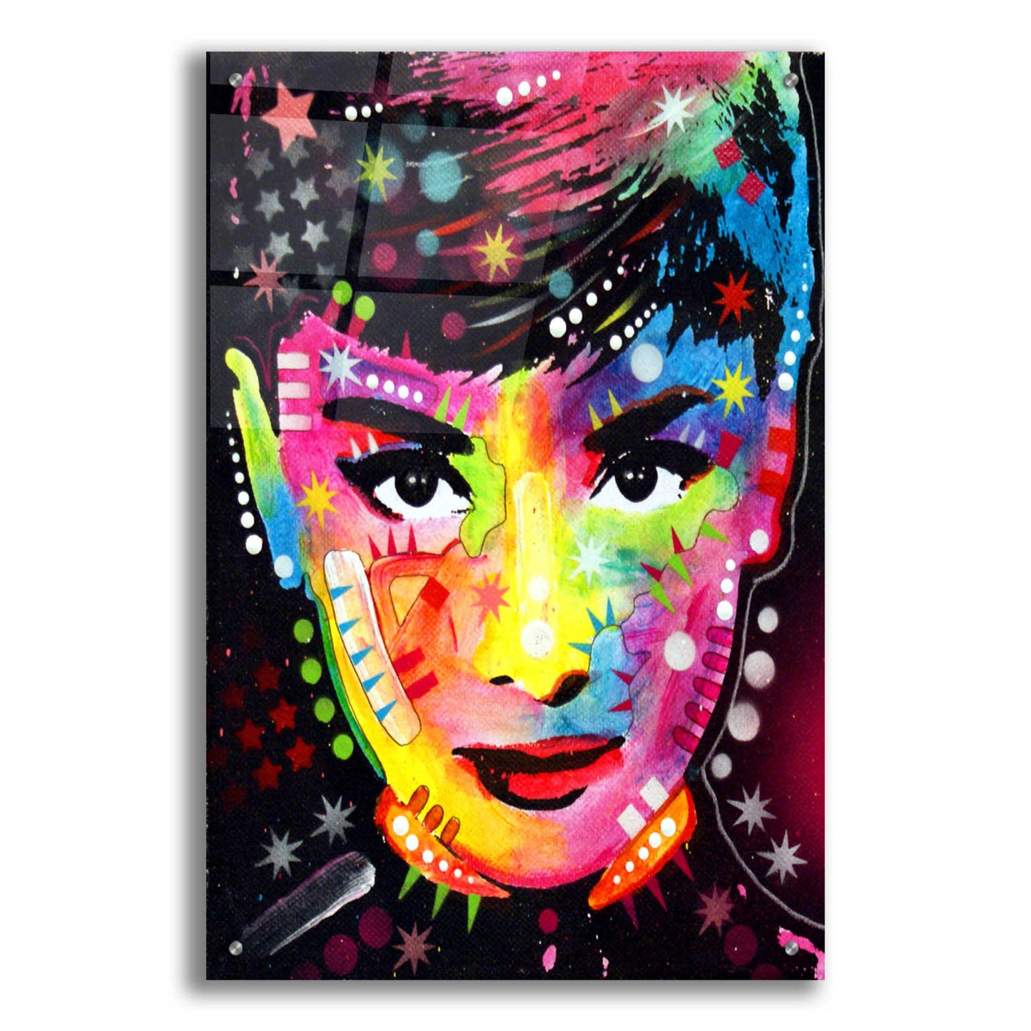 Epic Art 'Audrey' by Dean Russo, Acrylic Glass Wall Art,24x36