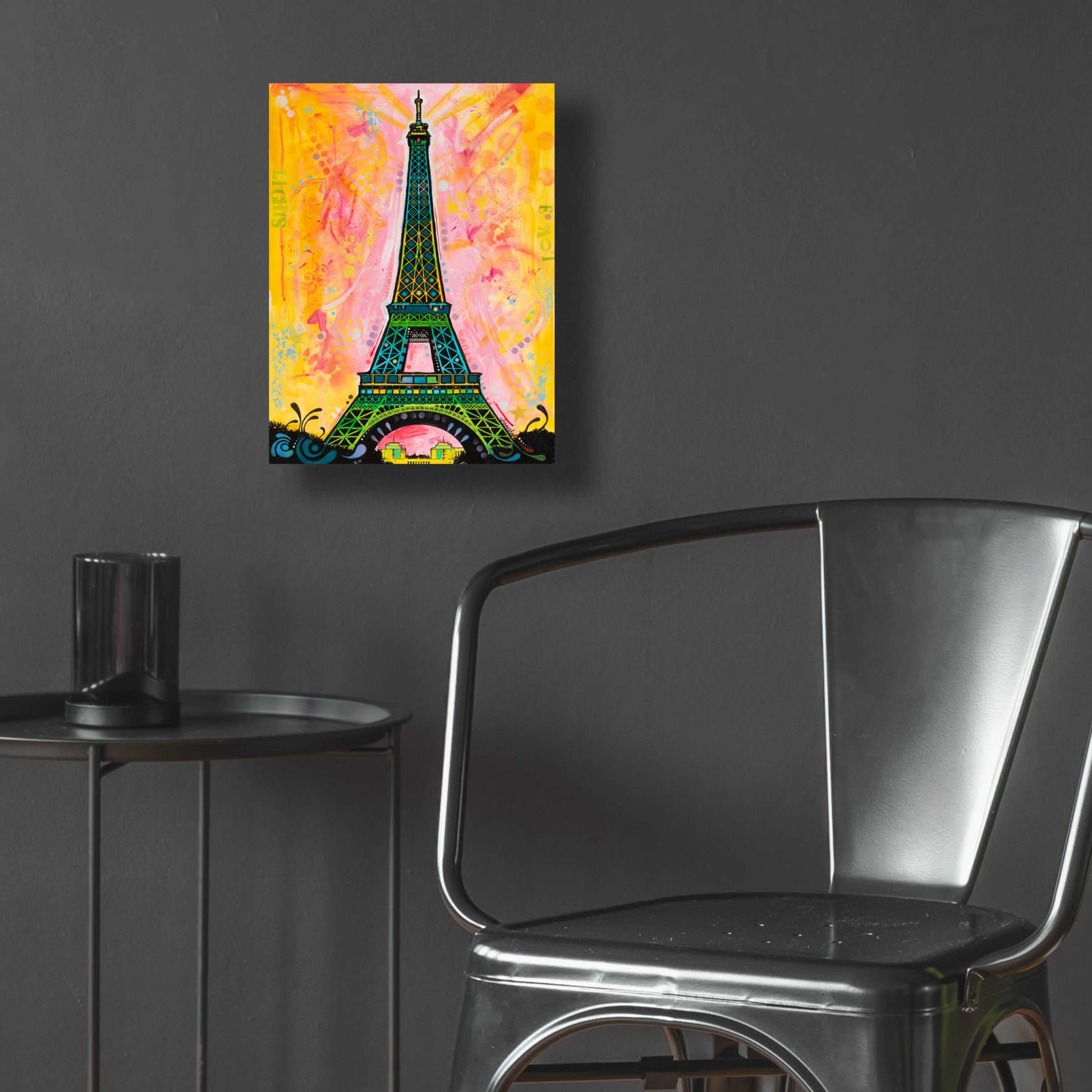 Epic Art 'Eiffel ALI' by Dean Russo, Acrylic Glass Wall Art,12x16