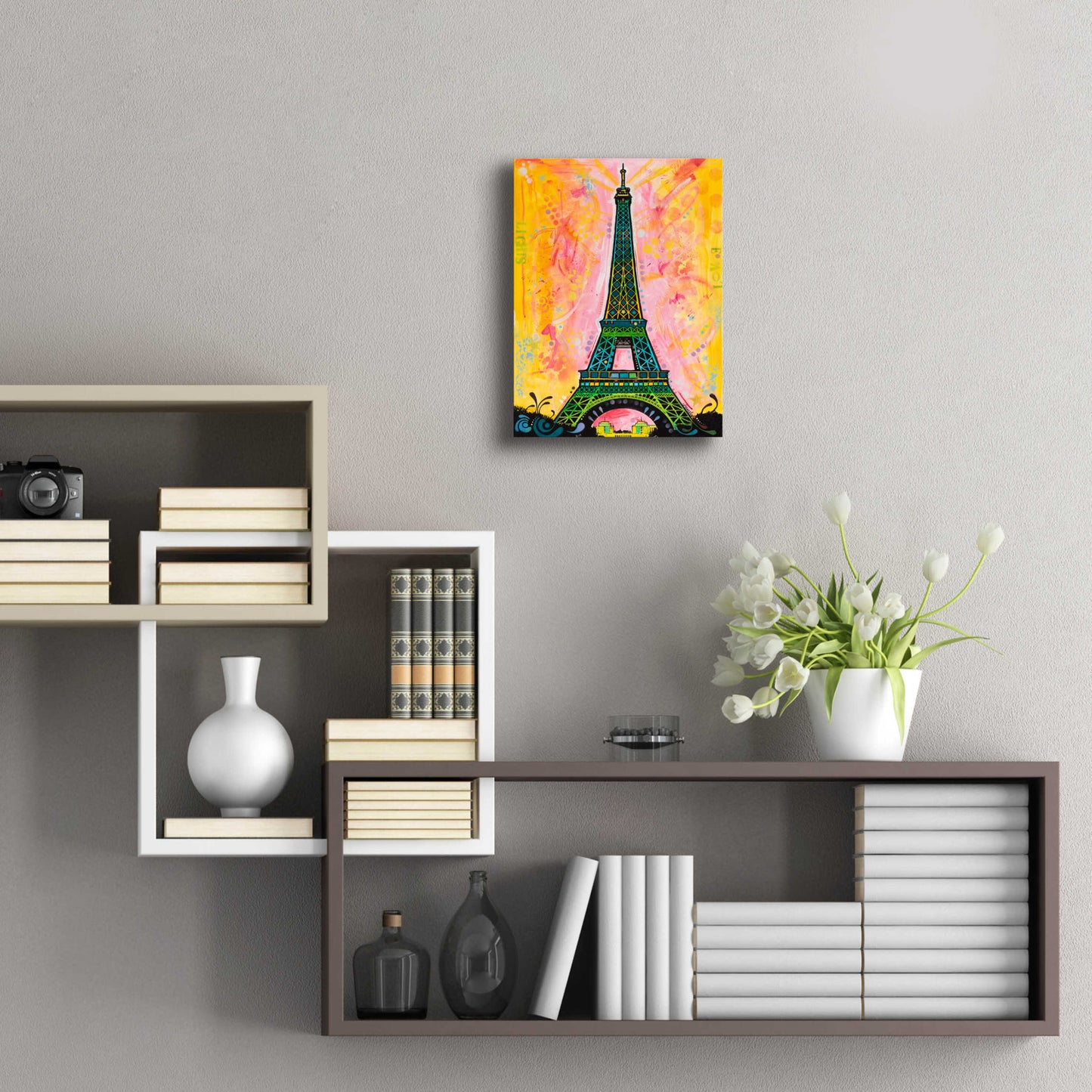 Epic Art 'Eiffel ALI' by Dean Russo, Acrylic Glass Wall Art,12x16