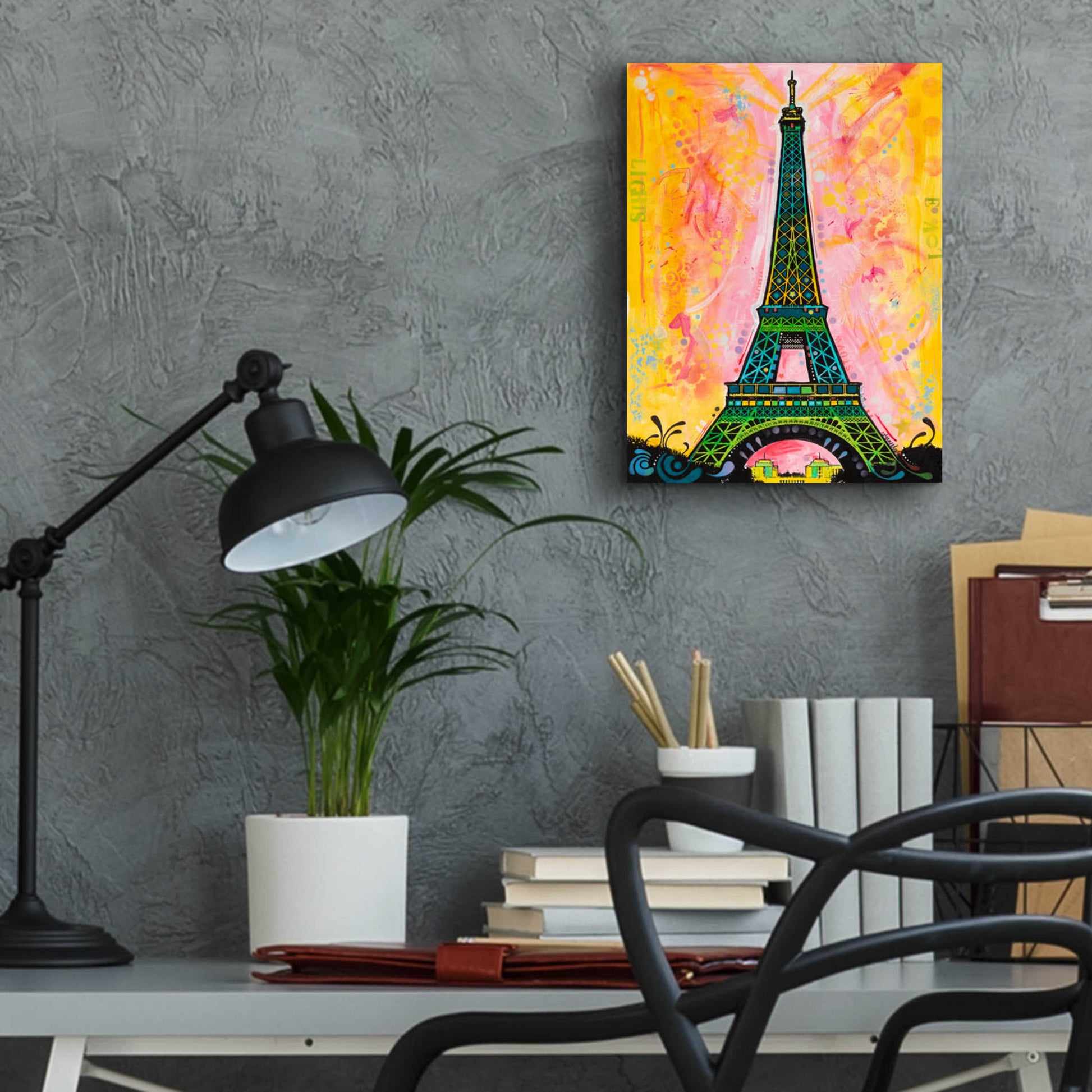 Epic Art 'Eiffel ALI' by Dean Russo, Acrylic Glass Wall Art,12x16