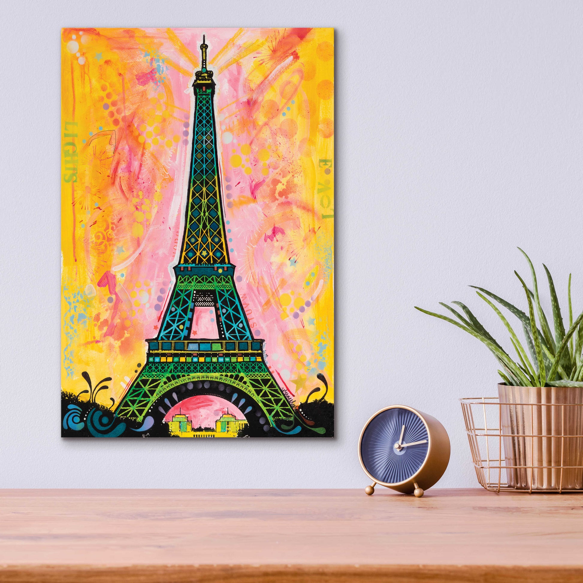 Epic Art 'Eiffel ALI' by Dean Russo, Acrylic Glass Wall Art,12x16