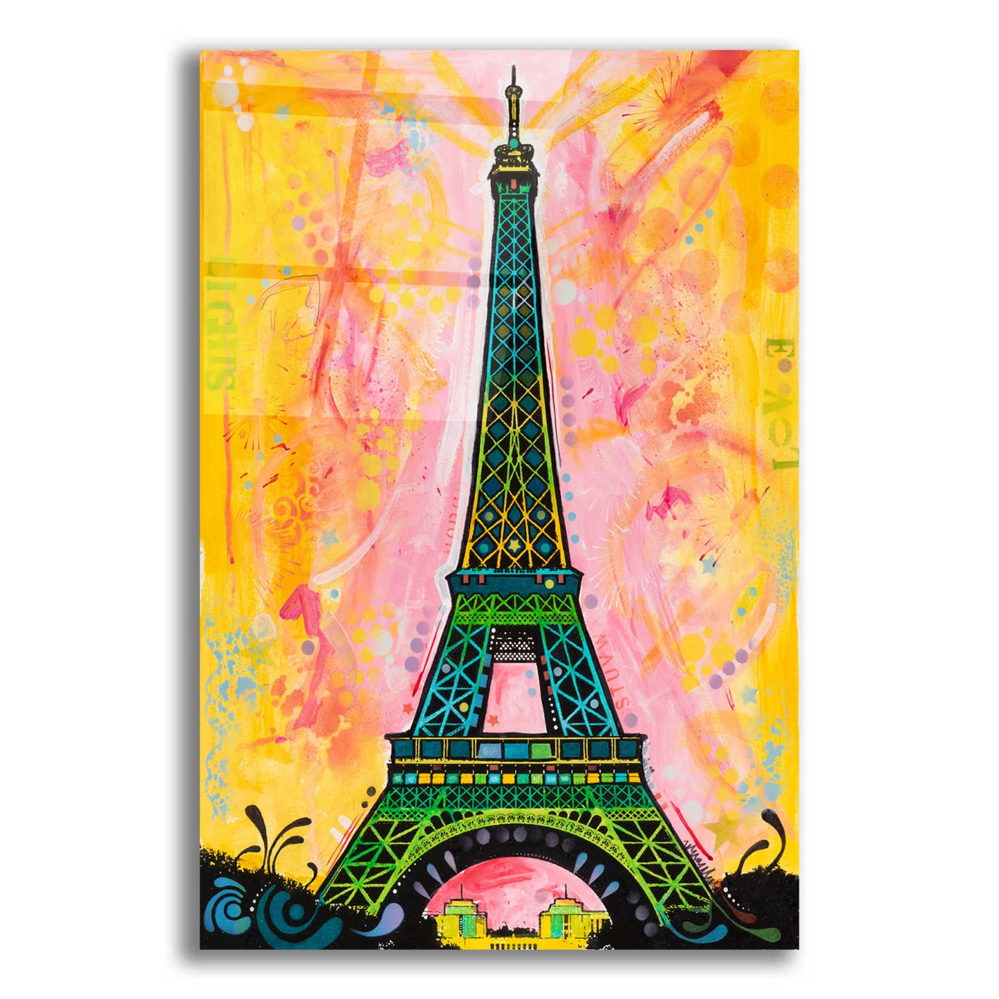 Epic Art 'Eiffel ALI' by Dean Russo, Acrylic Glass Wall Art,12x16