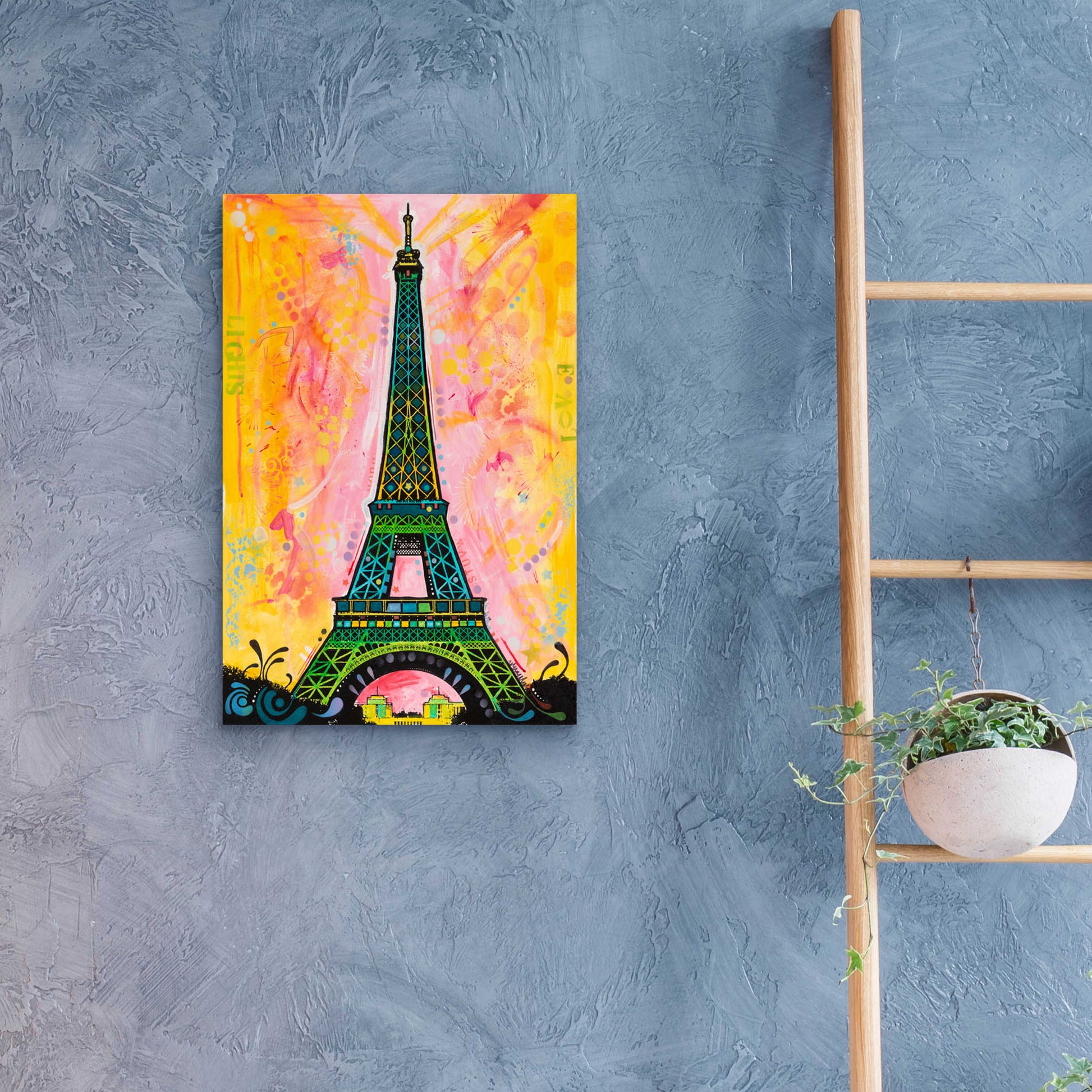 Epic Art 'Eiffel ALI' by Dean Russo, Acrylic Glass Wall Art,16x24