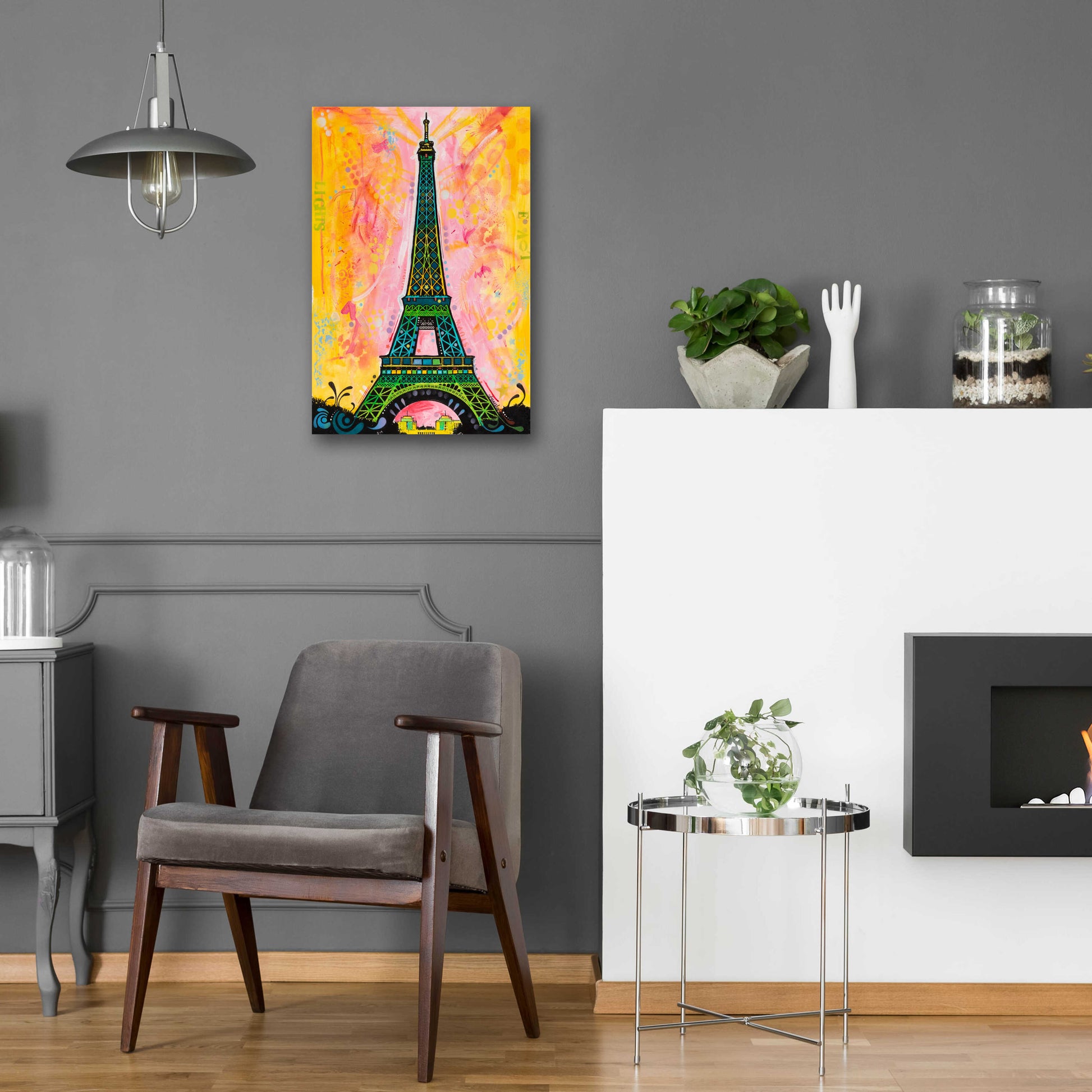 Epic Art 'Eiffel ALI' by Dean Russo, Acrylic Glass Wall Art,16x24