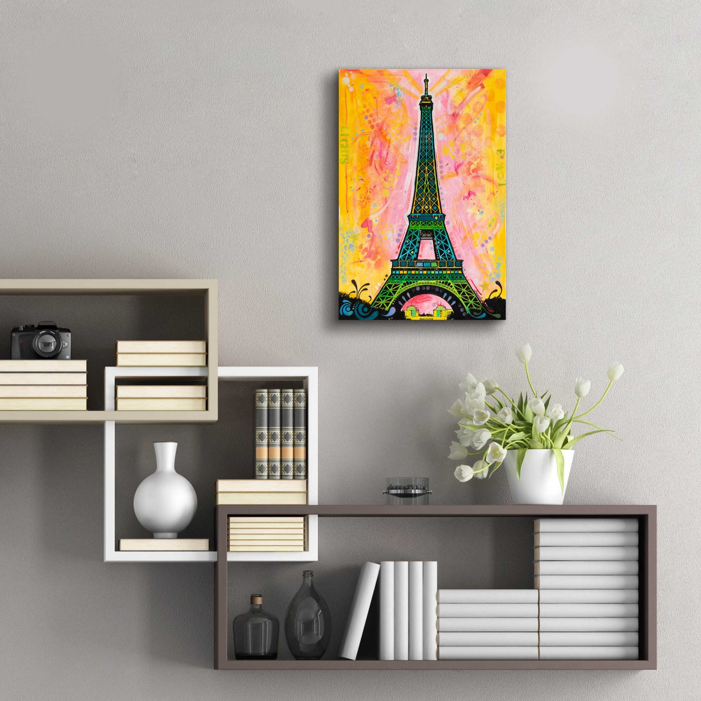 Epic Art 'Eiffel ALI' by Dean Russo, Acrylic Glass Wall Art,16x24