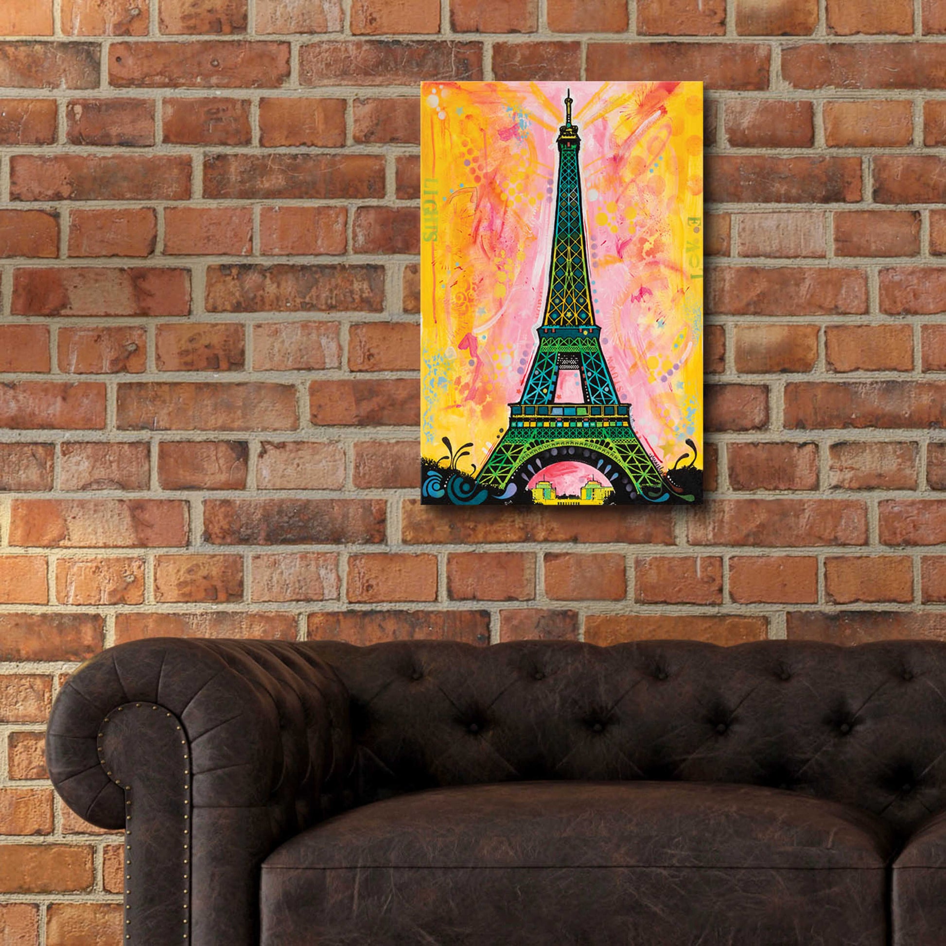 Epic Art 'Eiffel ALI' by Dean Russo, Acrylic Glass Wall Art,16x24