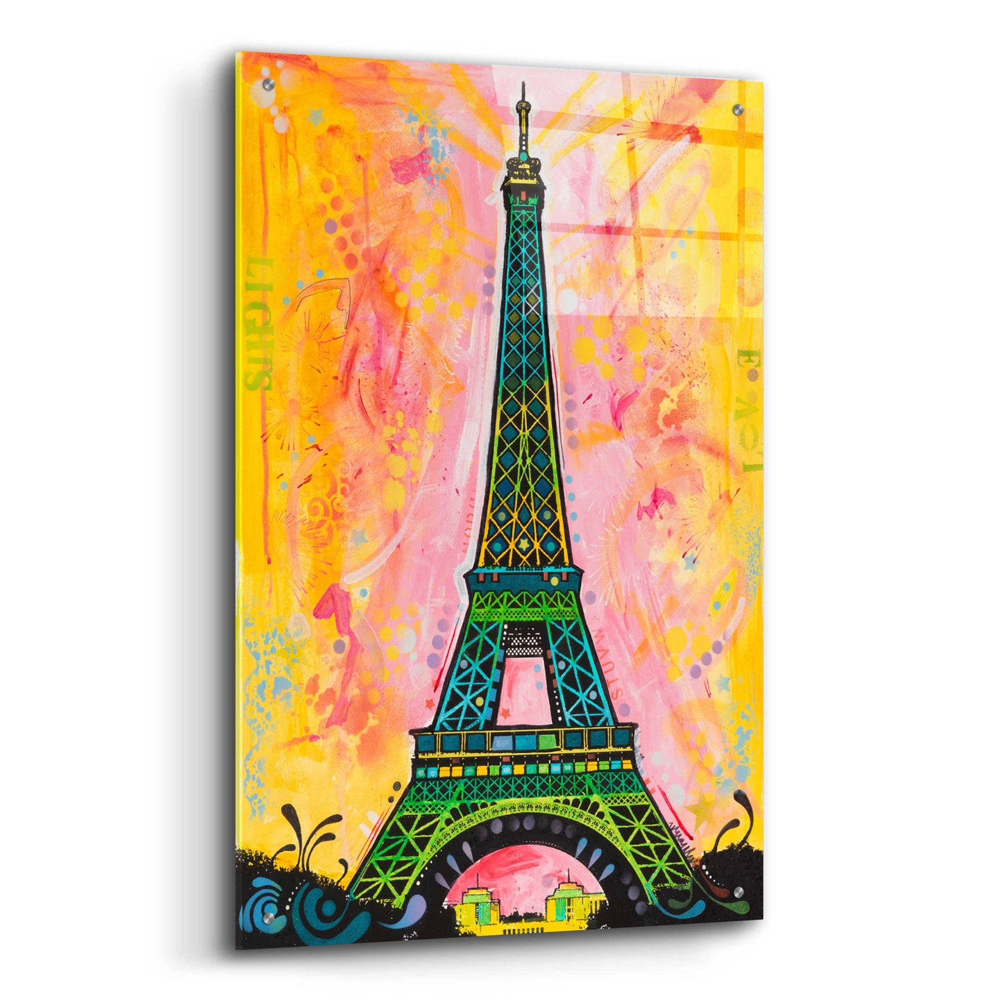 Epic Art 'Eiffel ALI' by Dean Russo, Acrylic Glass Wall Art,24x36