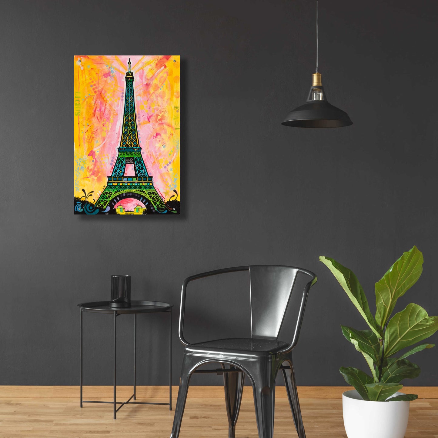 Epic Art 'Eiffel ALI' by Dean Russo, Acrylic Glass Wall Art,24x36