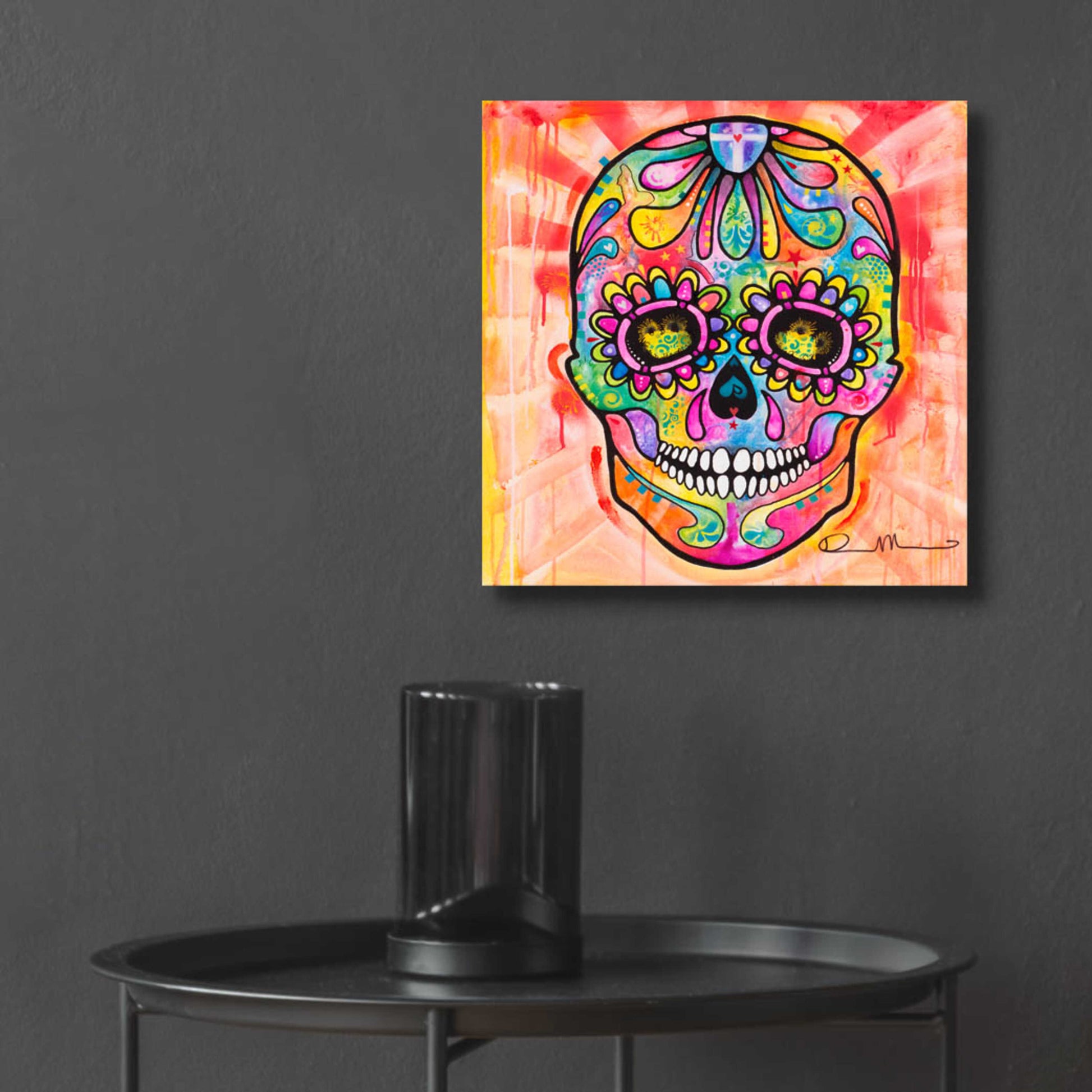 Epic Art 'Sugar Skull - Day of the Dead' by Dean Russo, Acrylic Glass Wall Art,12x12