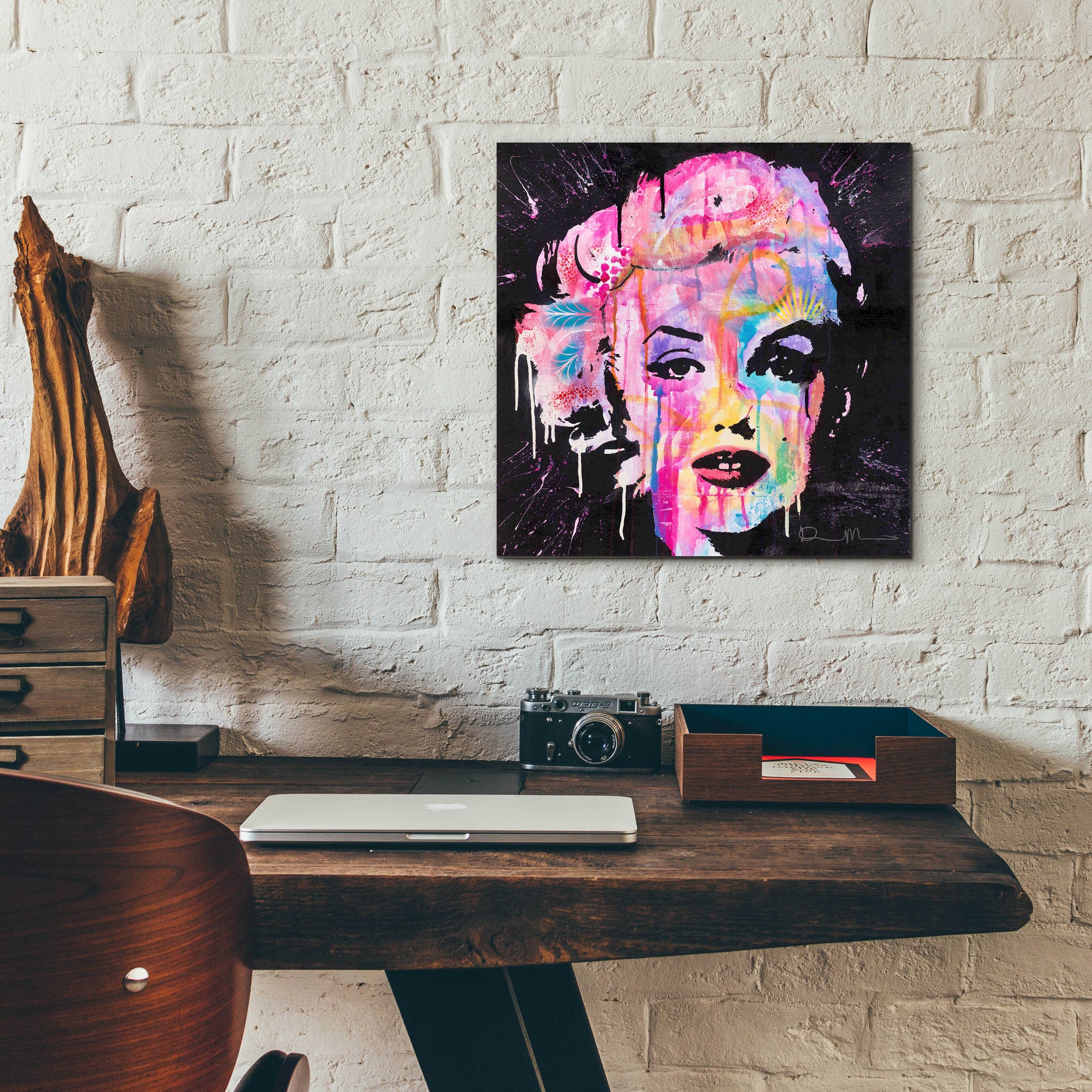 Epic Art 'Marilyn Monroe' by Dean Russo, Acrylic Glass Wall Art,12x12