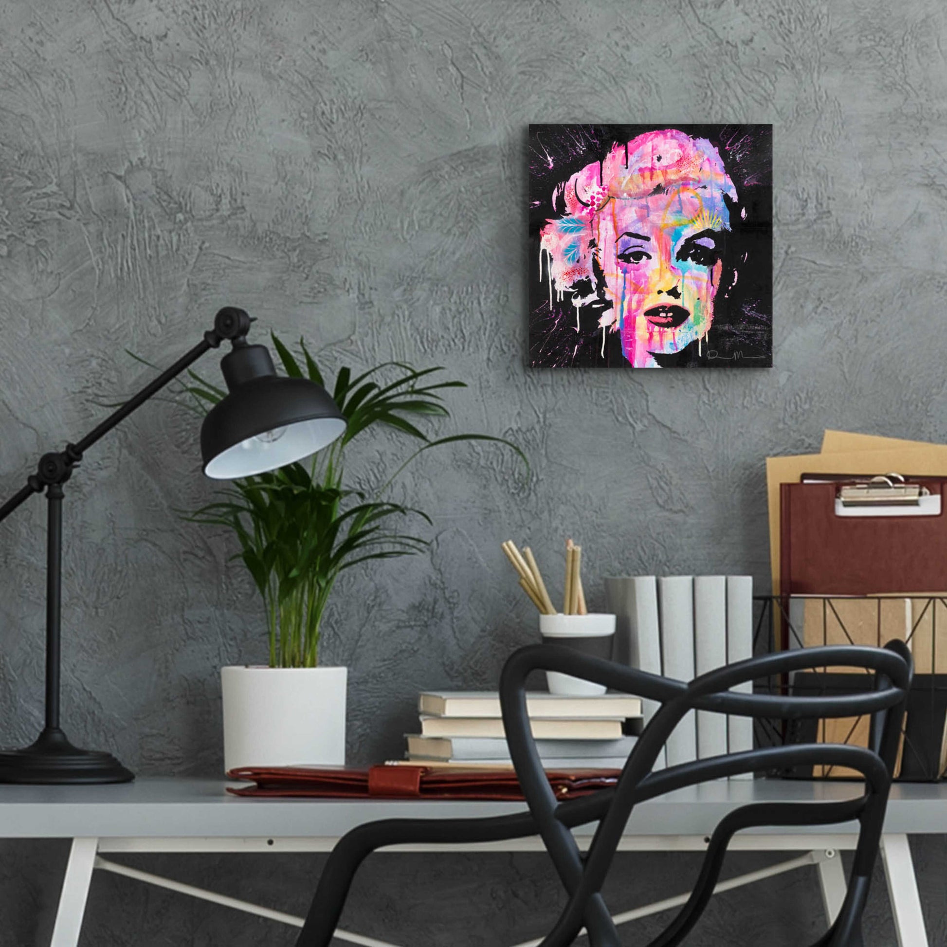 Epic Art 'Marilyn Monroe' by Dean Russo, Acrylic Glass Wall Art,12x12