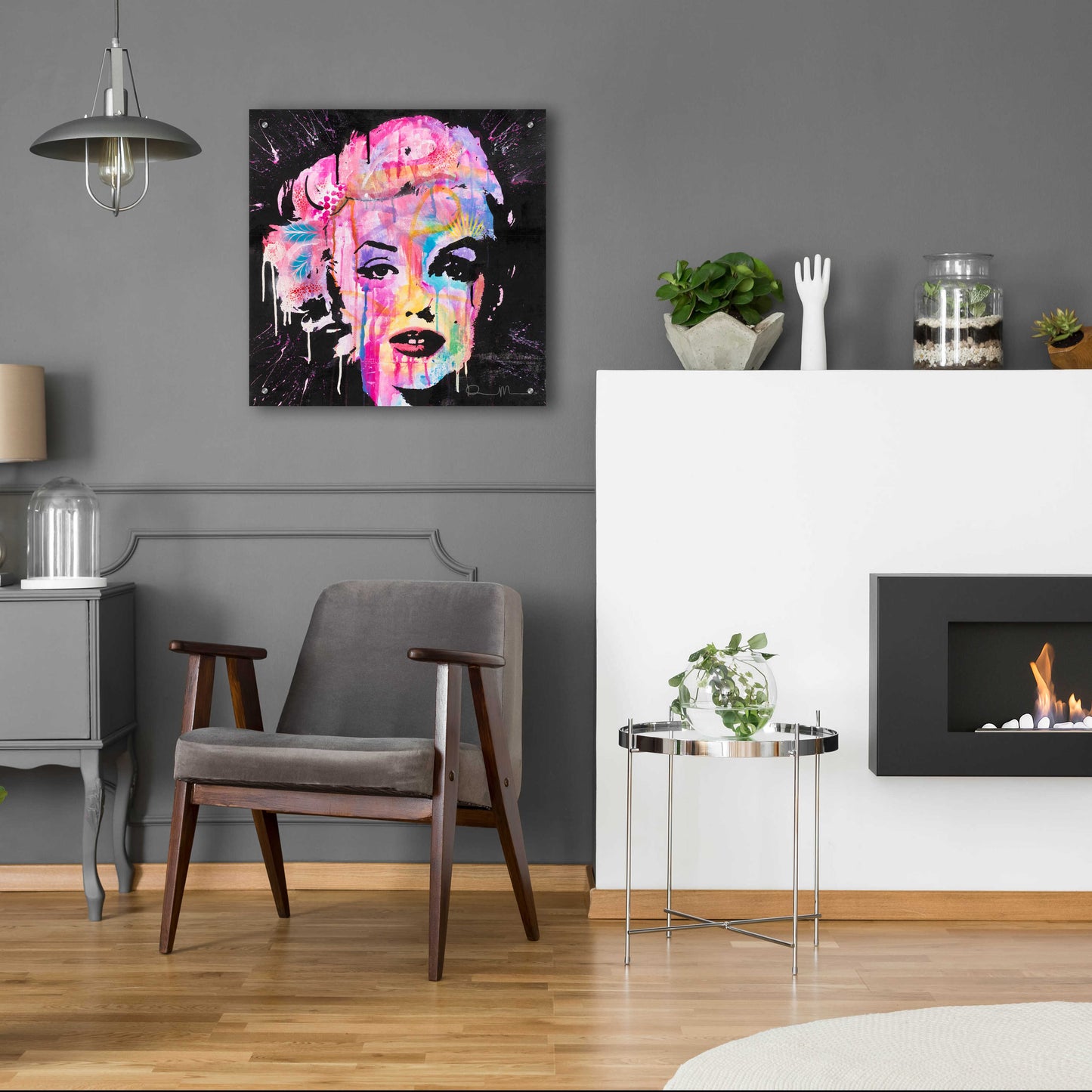 Epic Art 'Marilyn Monroe' by Dean Russo, Acrylic Glass Wall Art,24x24