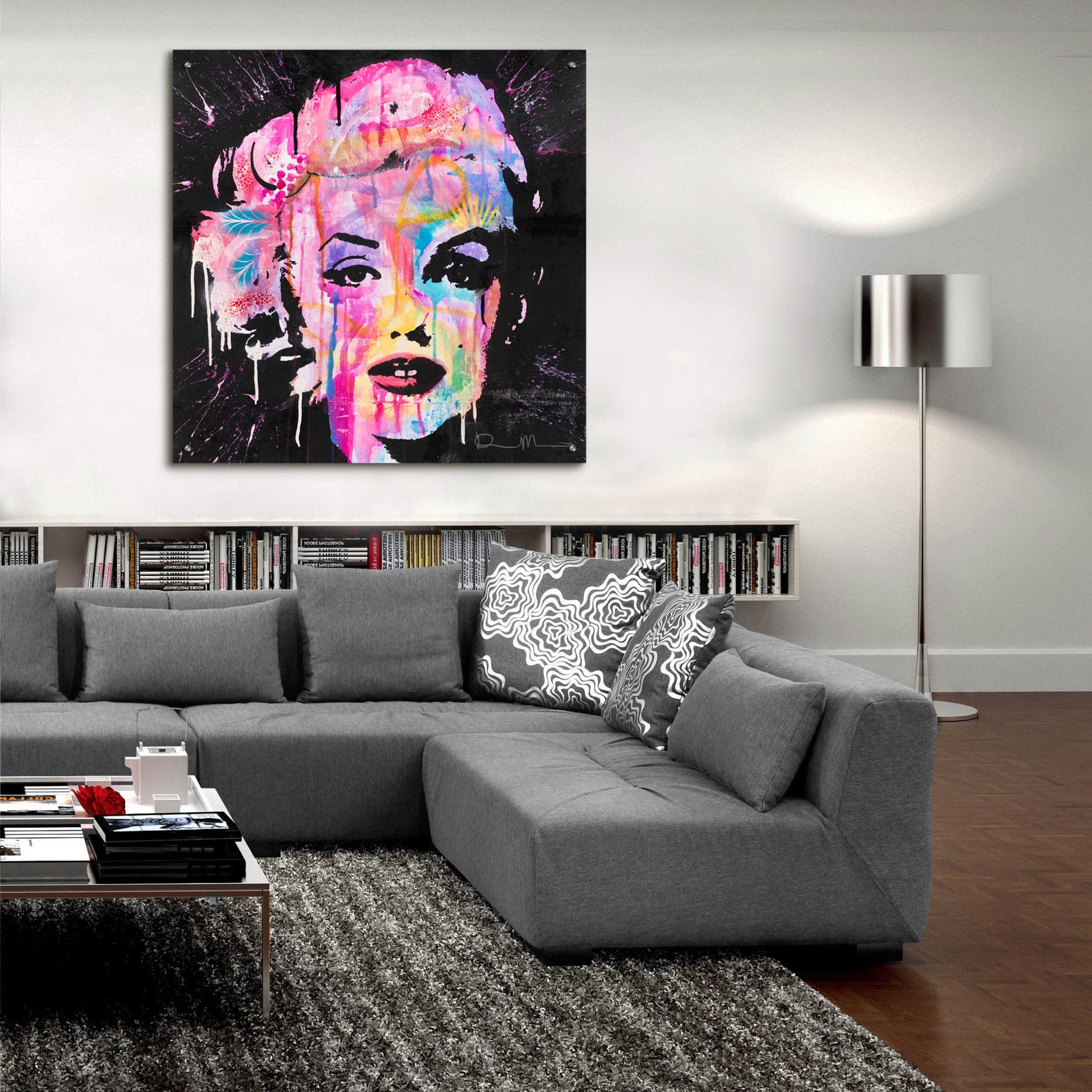 Epic Art 'Marilyn Monroe' by Dean Russo, Acrylic Glass Wall Art,36x36