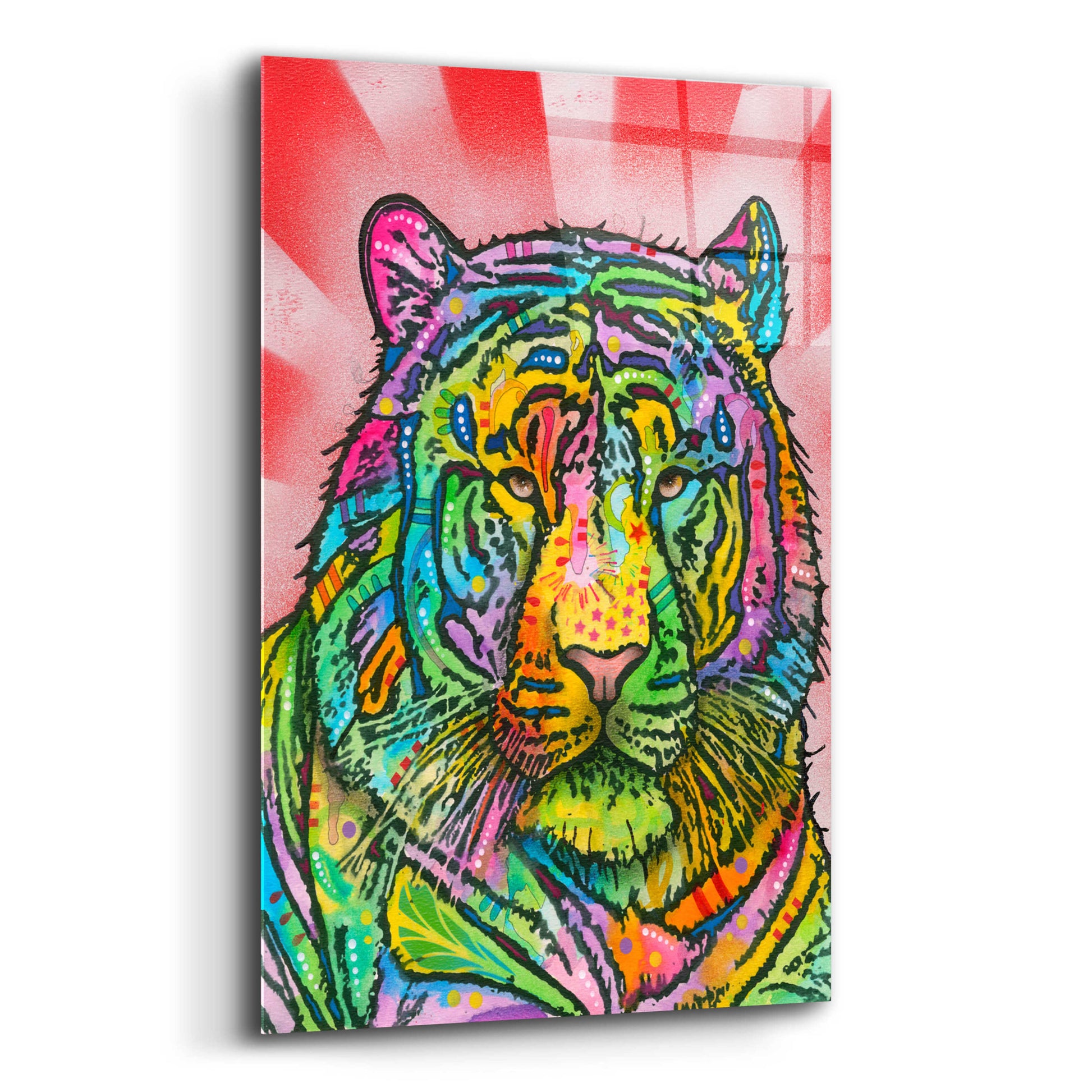 Epic Art 'Tiger 2' by Dean Russo, Acrylic Glass Wall Art,12x16