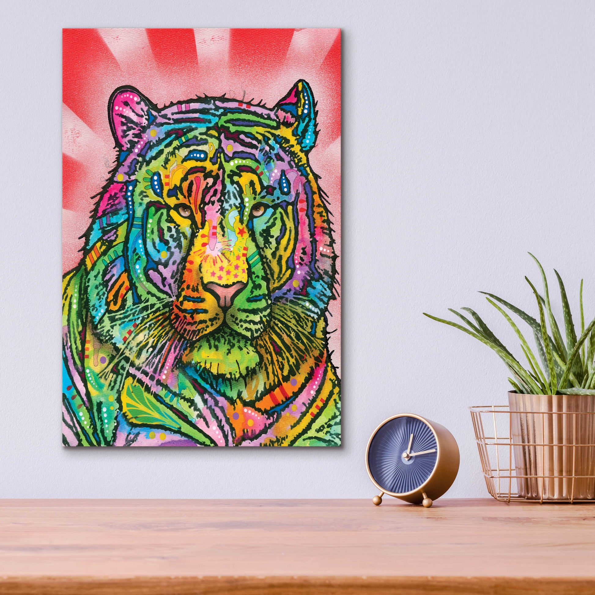 Epic Art 'Tiger 2' by Dean Russo, Acrylic Glass Wall Art,12x16