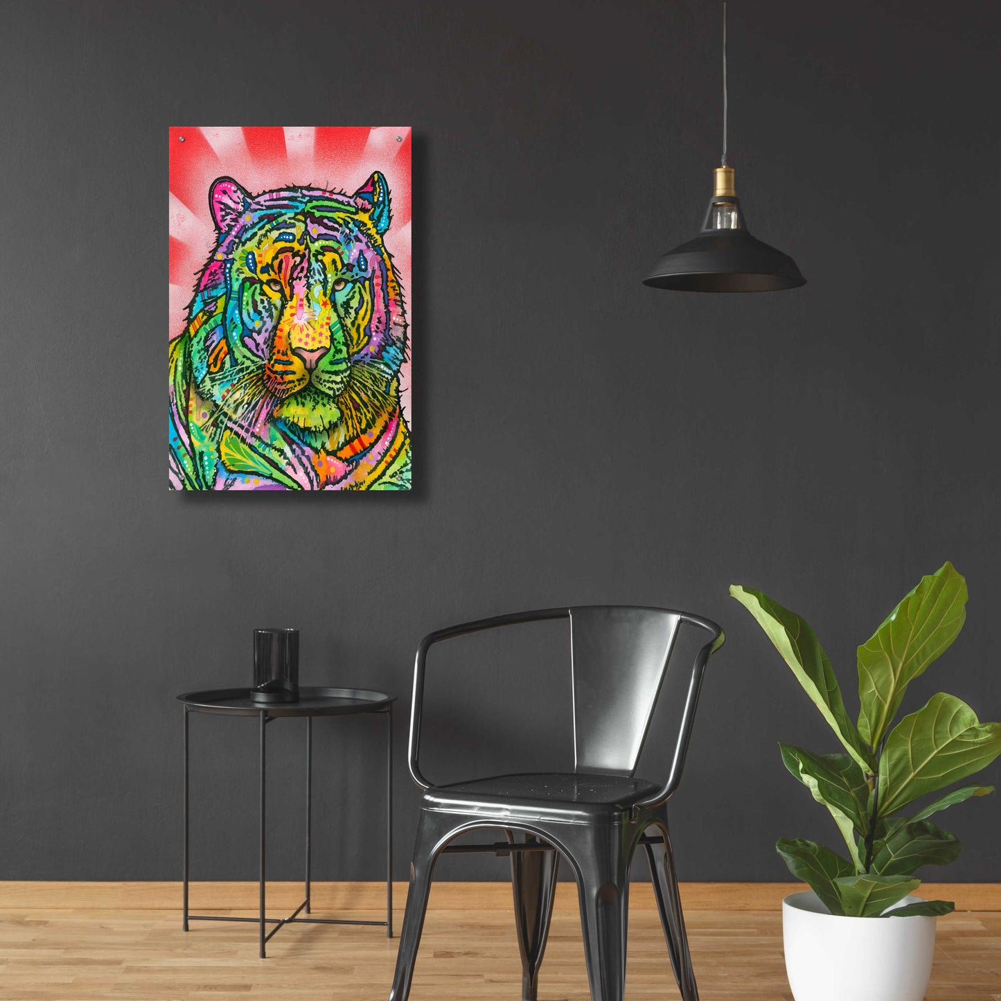 Epic Art 'Tiger 2' by Dean Russo, Acrylic Glass Wall Art,24x36