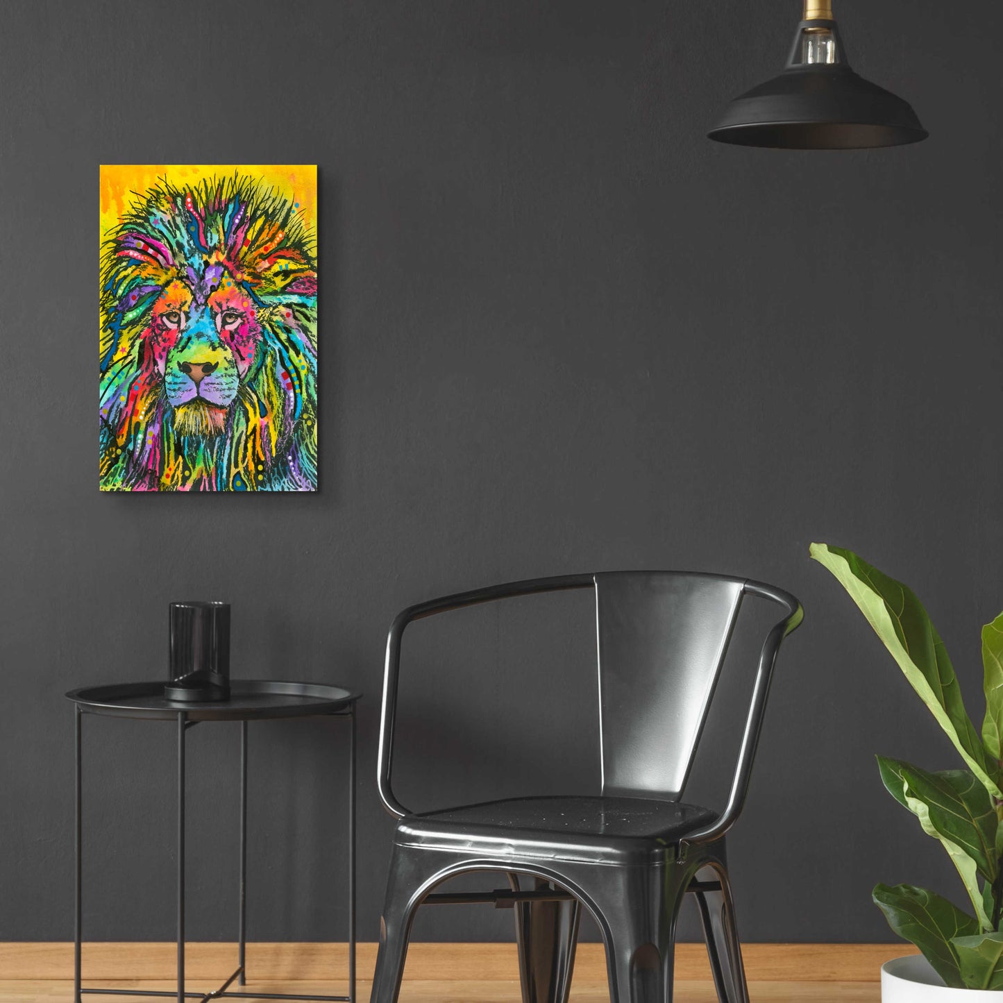 Epic Art 'Lion Good' by Dean Russo, Acrylic Glass Wall Art,16x24