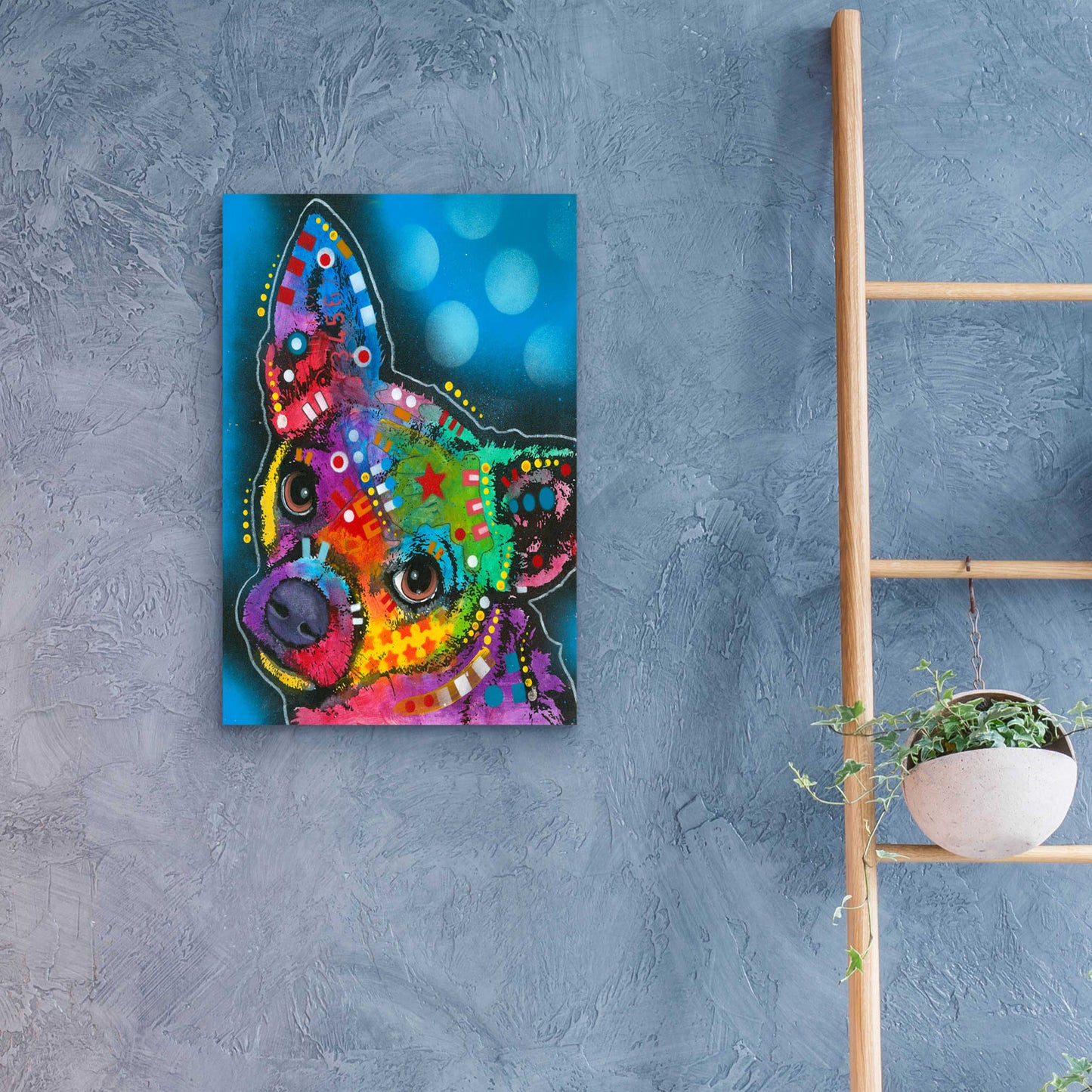 Epic Art 'Pop Chihuahua' by Dean Russo, Acrylic Glass Wall Art,16x24