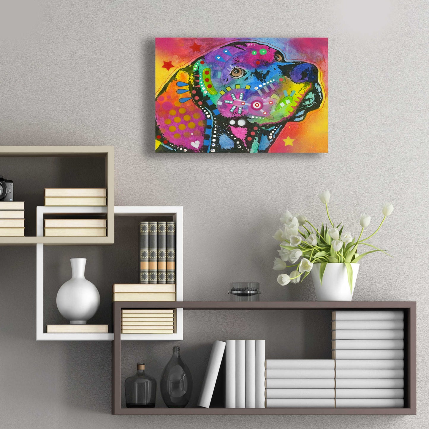Epic Art 'Psychedelic Lab' by Dean Russo, Acrylic Glass Wall Art,24x16