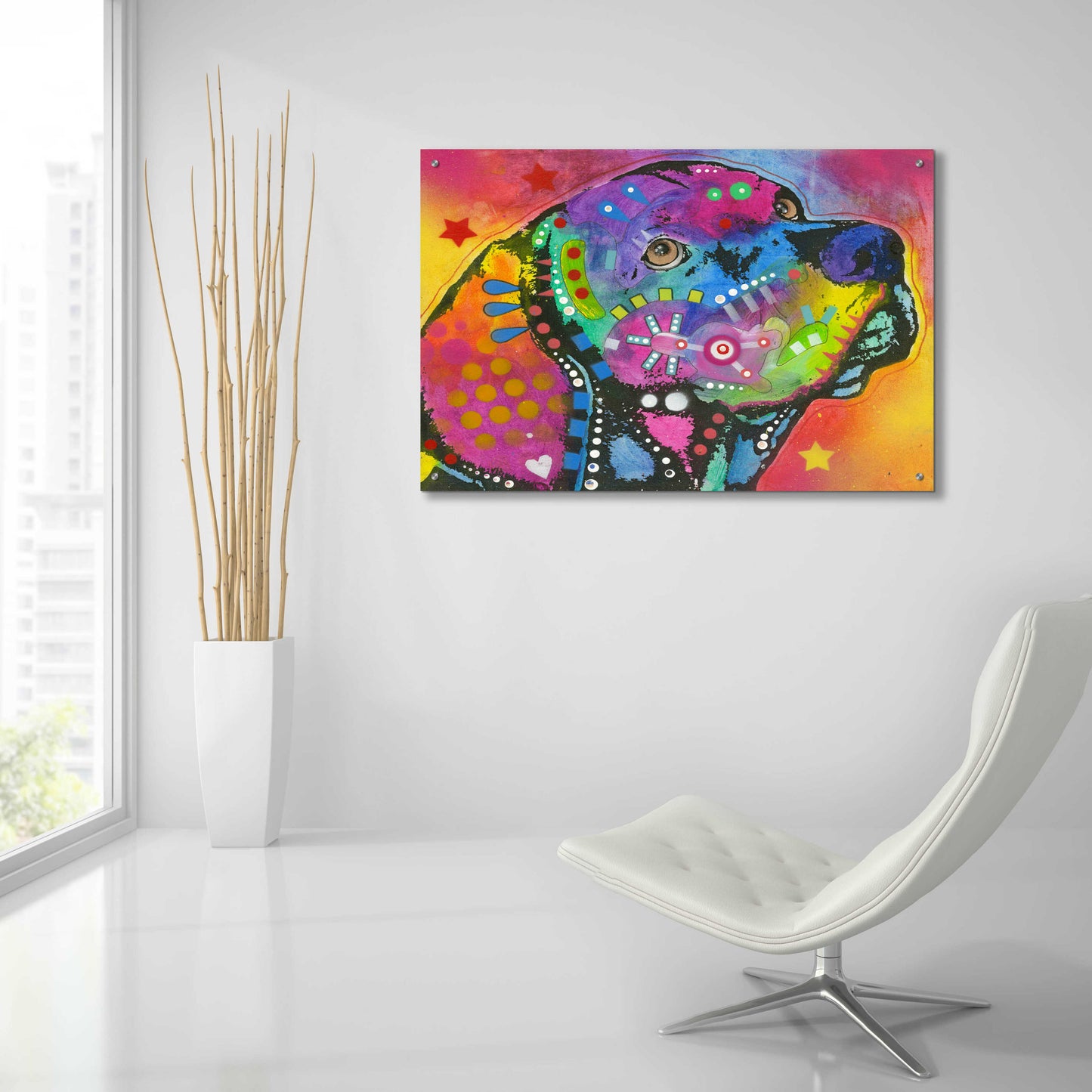 Epic Art 'Psychedelic Lab' by Dean Russo, Acrylic Glass Wall Art,36x24