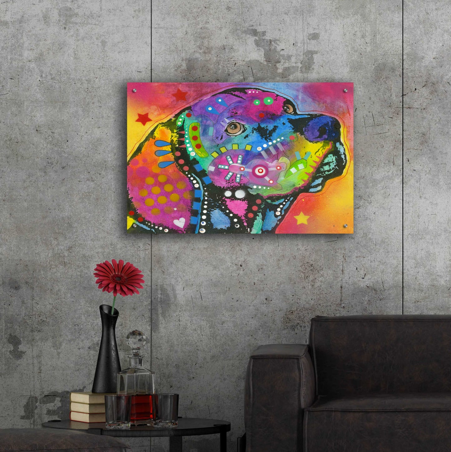 Epic Art 'Psychedelic Lab' by Dean Russo, Acrylic Glass Wall Art,36x24