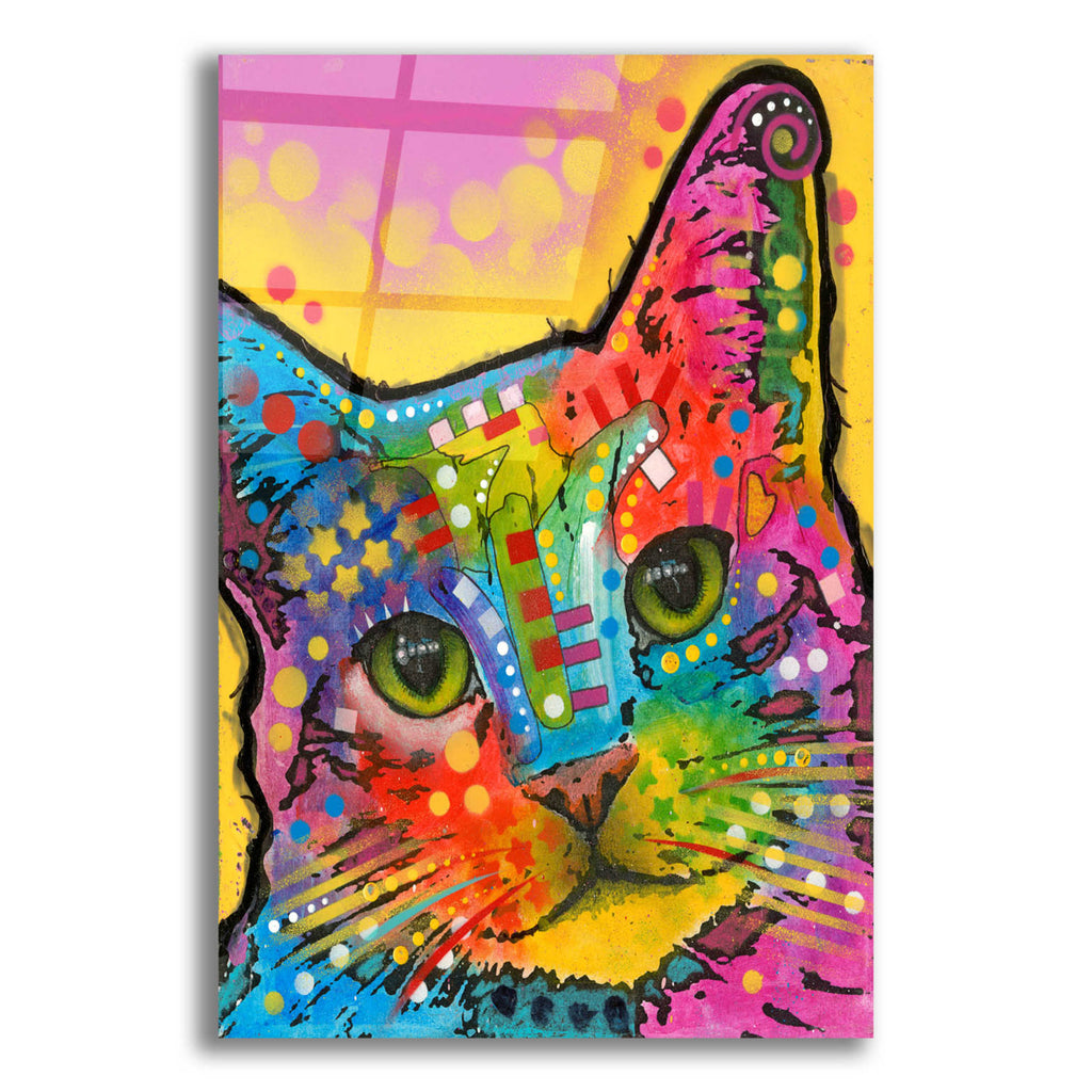 Epic Art 'Tilt Cat' by Dean Russo, Acrylic Glass Wall Art