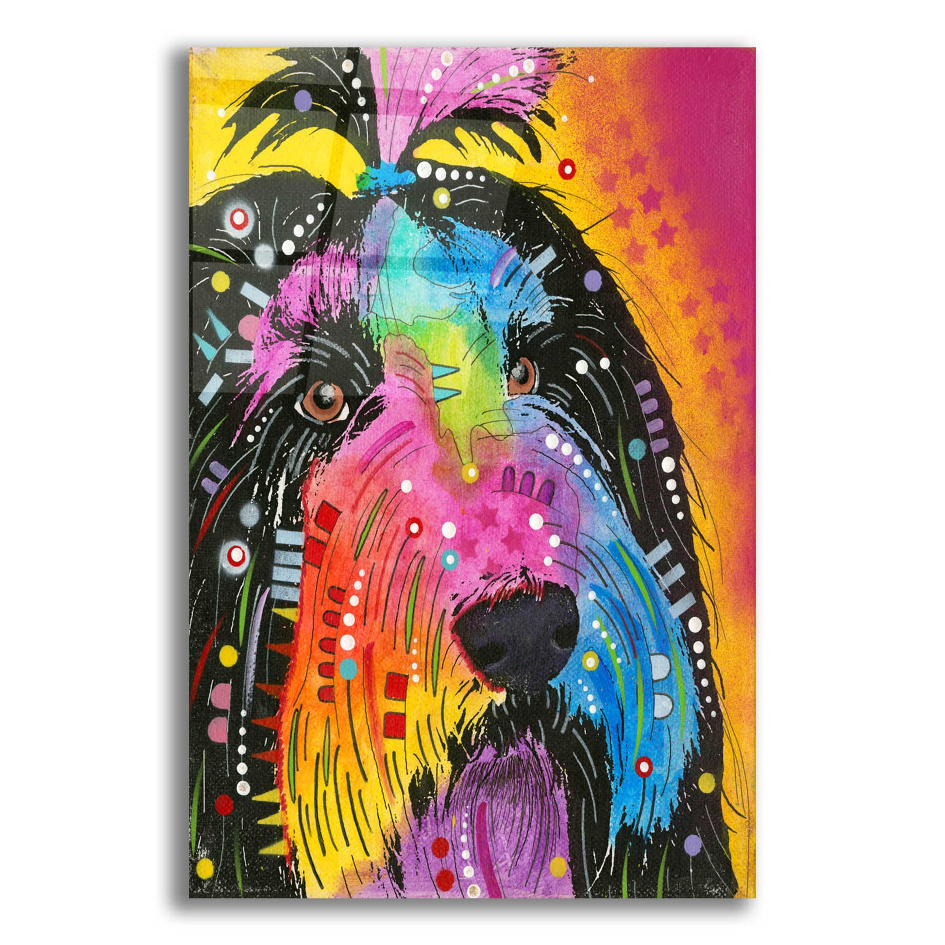 Epic Art 'Prissy' by Dean Russo, Acrylic Glass Wall Art,12x16