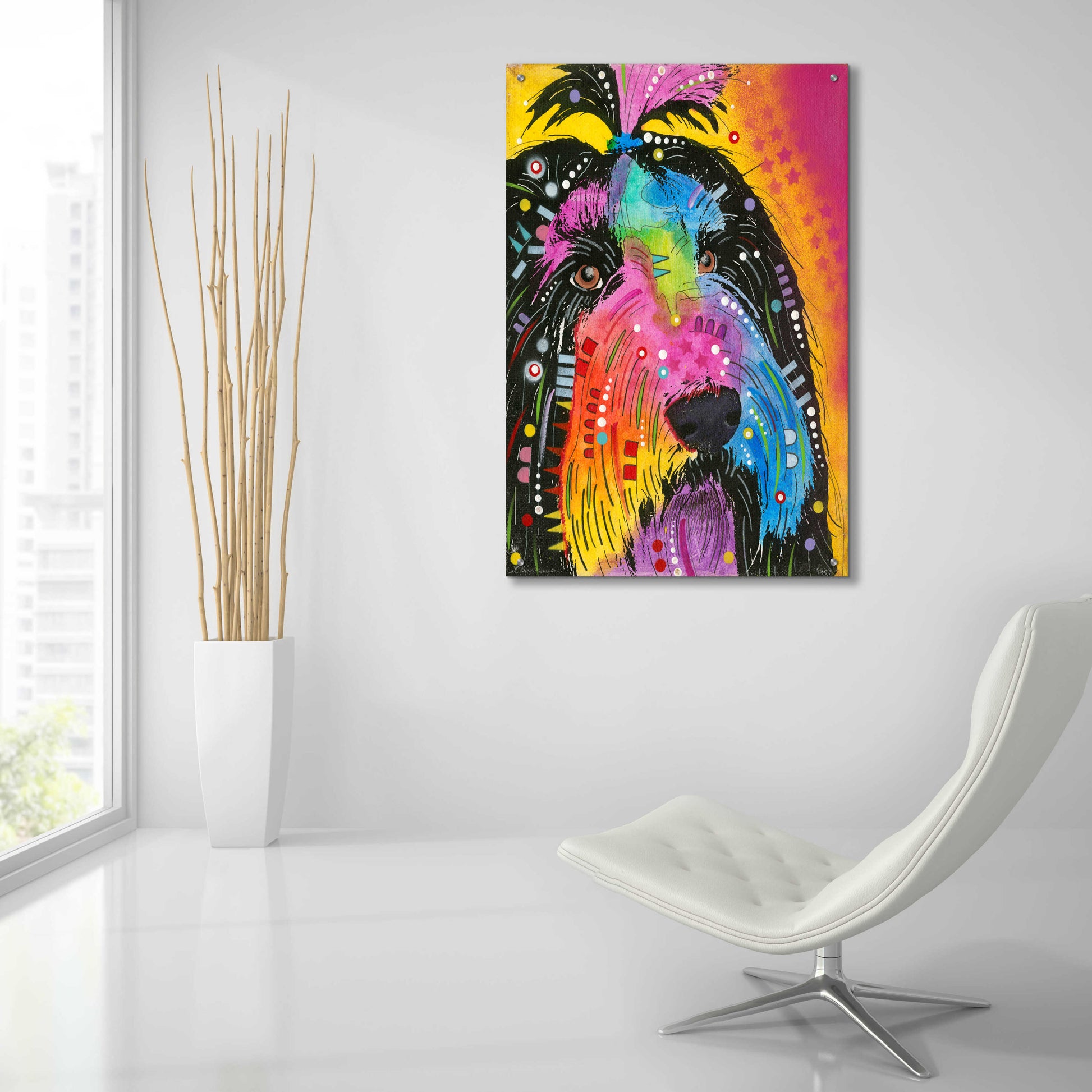 Epic Art 'Prissy' by Dean Russo, Acrylic Glass Wall Art,24x36