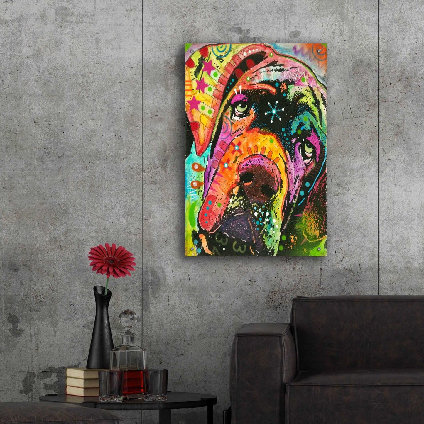 Epic Art 'Ol' Droopyface' by Dean Russo, Acrylic Glass Wall Art,24x36