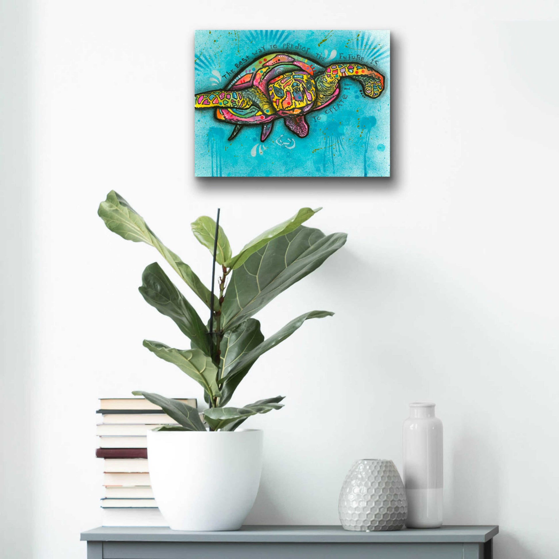 Epic Art 'Turtle ' by Dean Russo, Acrylic Glass Wall Art,16x12