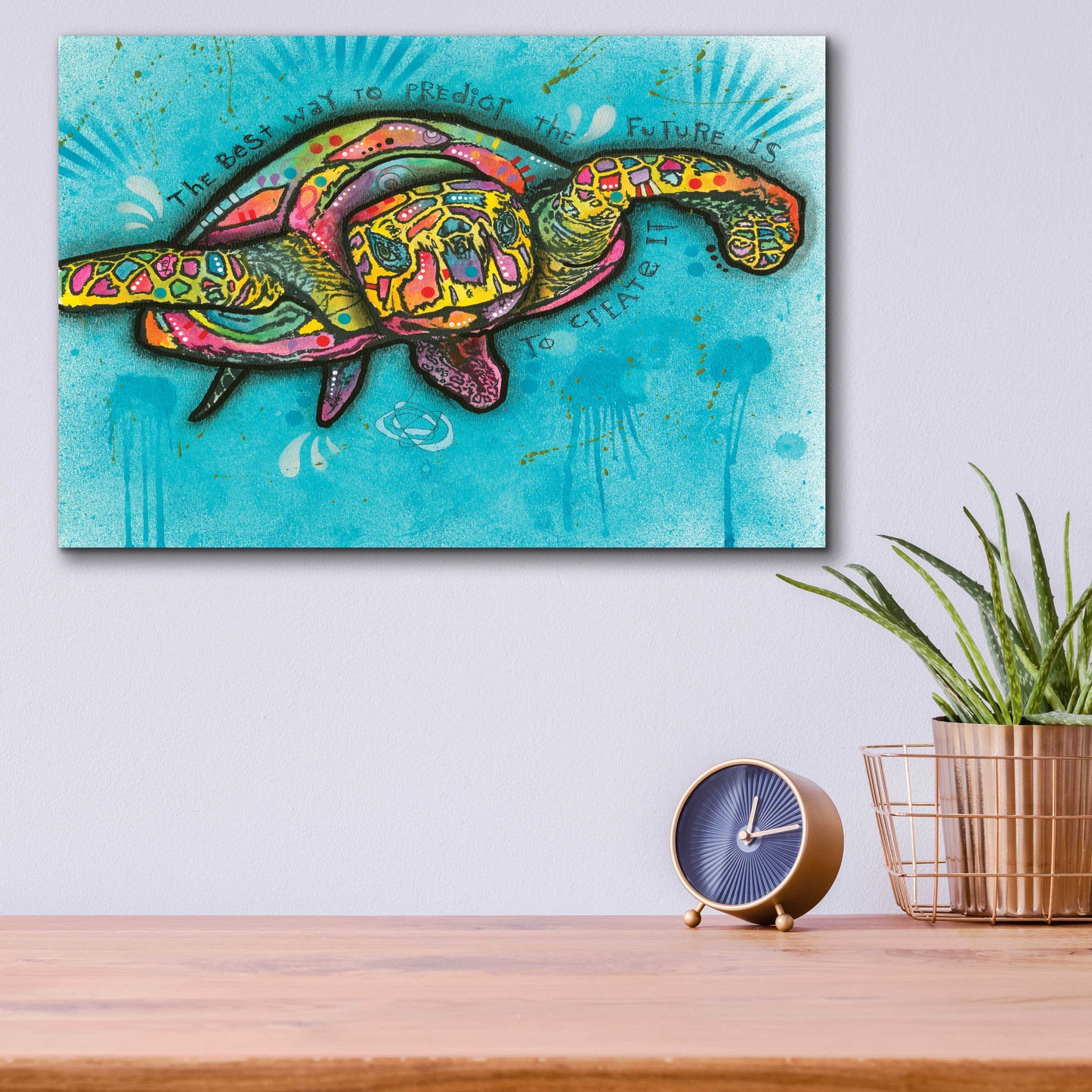 Epic Art 'Turtle ' by Dean Russo, Acrylic Glass Wall Art,16x12