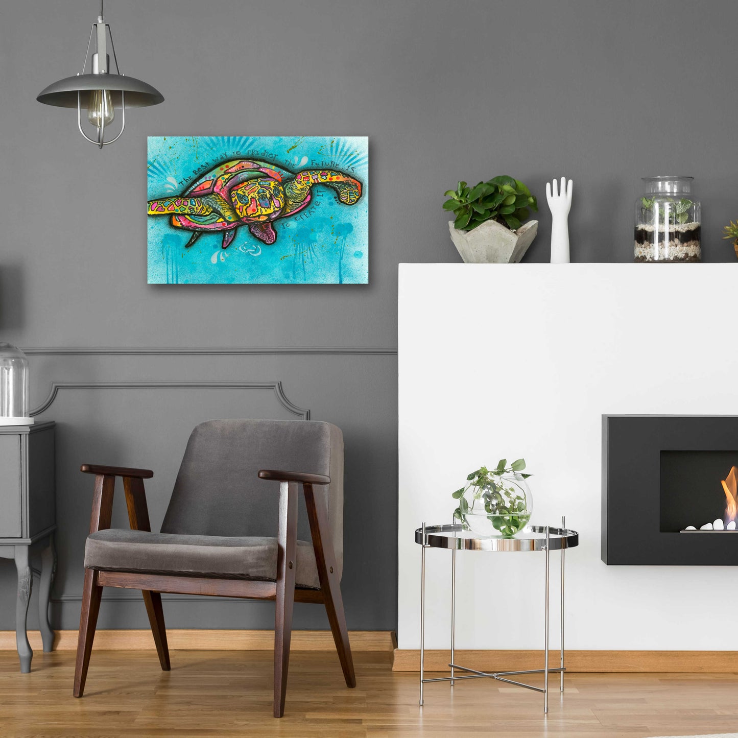 Epic Art 'Turtle ' by Dean Russo, Acrylic Glass Wall Art,24x16