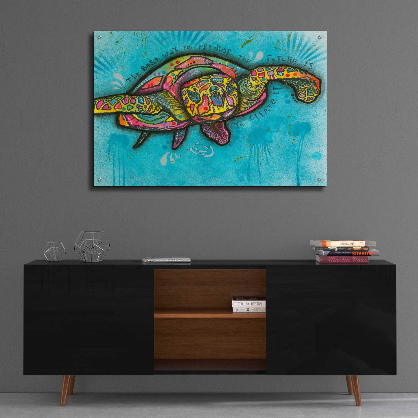 Epic Art 'Turtle ' by Dean Russo, Acrylic Glass Wall Art,36x24