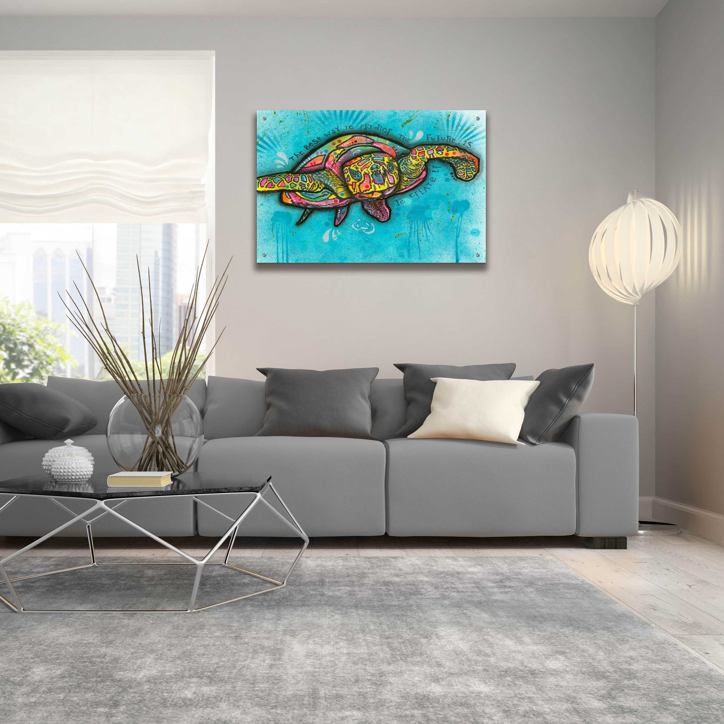 Epic Art 'Turtle ' by Dean Russo, Acrylic Glass Wall Art,36x24