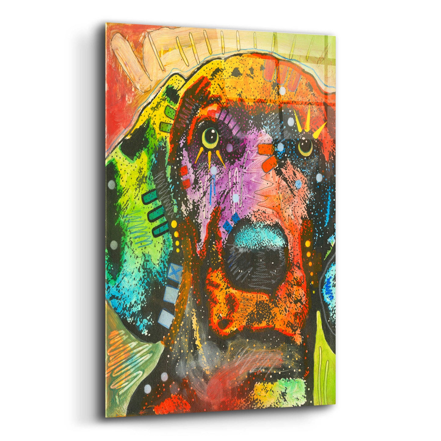 Epic Art 'Gazing Puppy Love' by Dean Russo, Acrylic Glass Wall Art,12x16