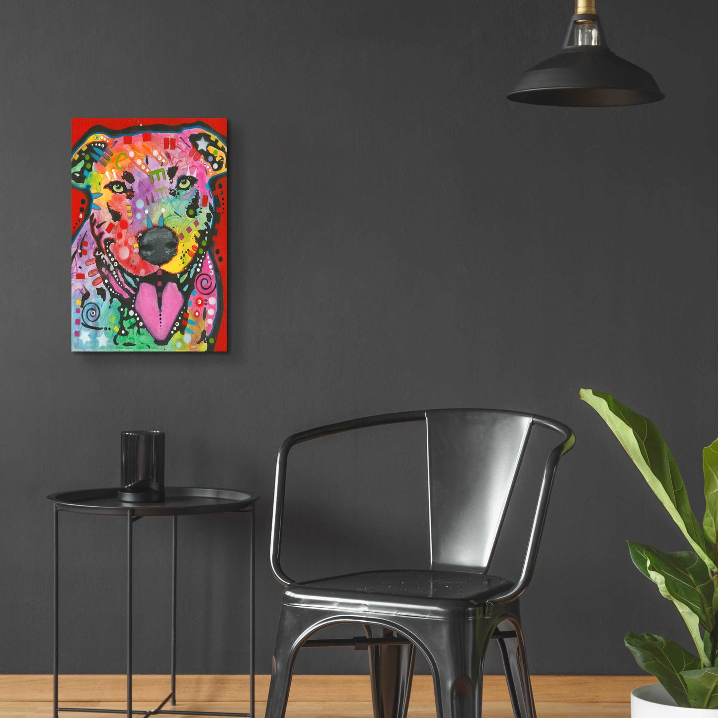 Epic Art 'Pit Bull Lick' by Dean Russo, Acrylic Glass Wall Art,16x24