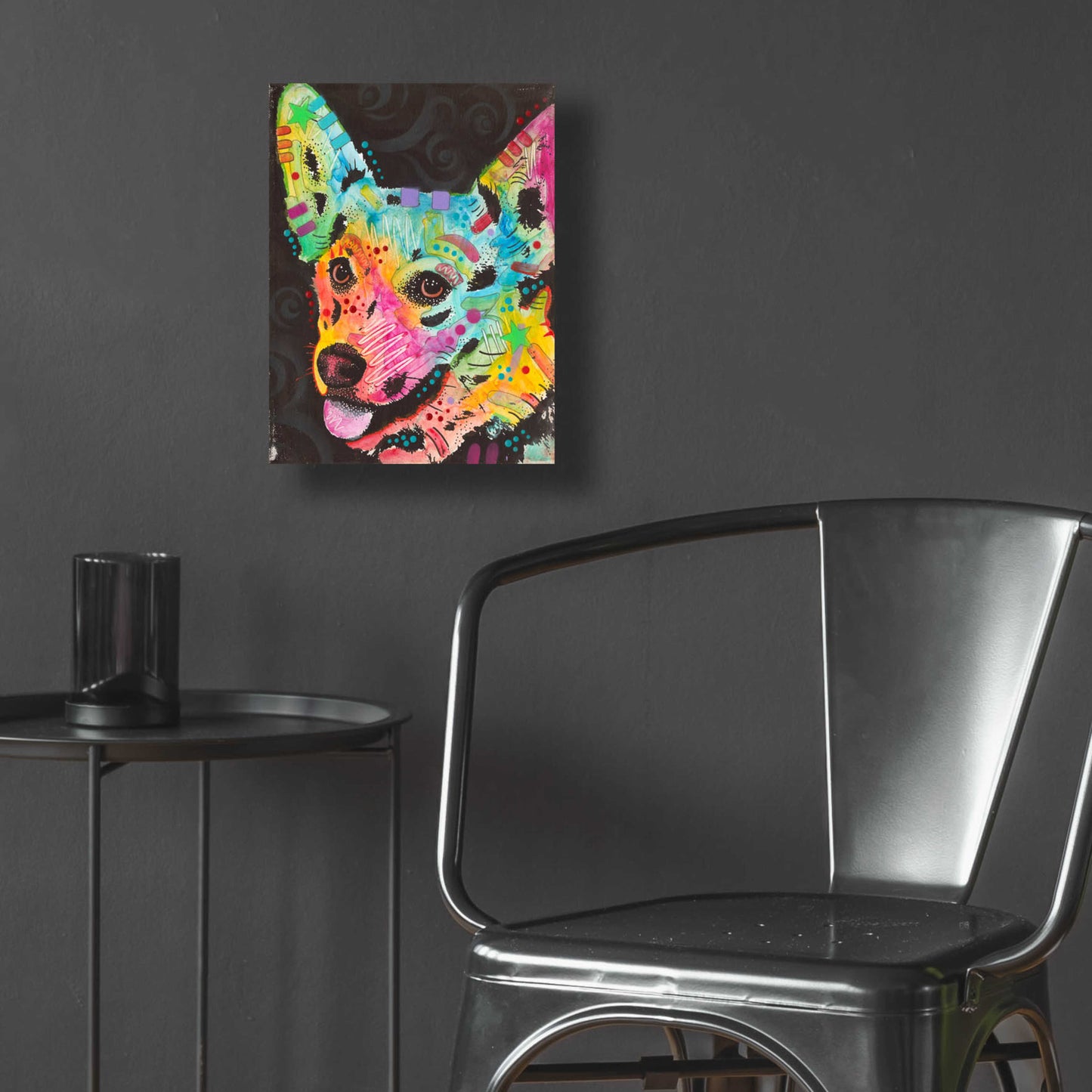 Epic Art 'Corgi Pup' by Dean Russo, Acrylic Glass Wall Art,12x16