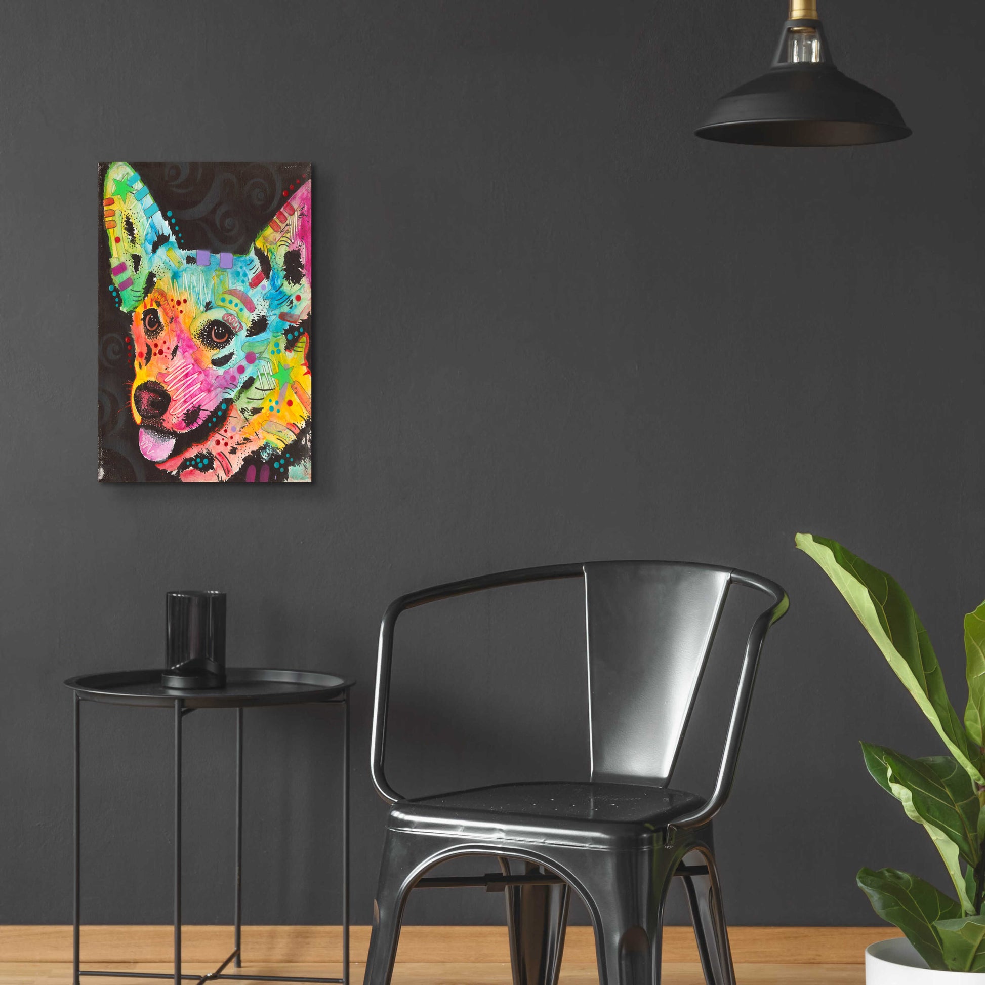 Epic Art 'Corgi Pup' by Dean Russo, Acrylic Glass Wall Art,16x24