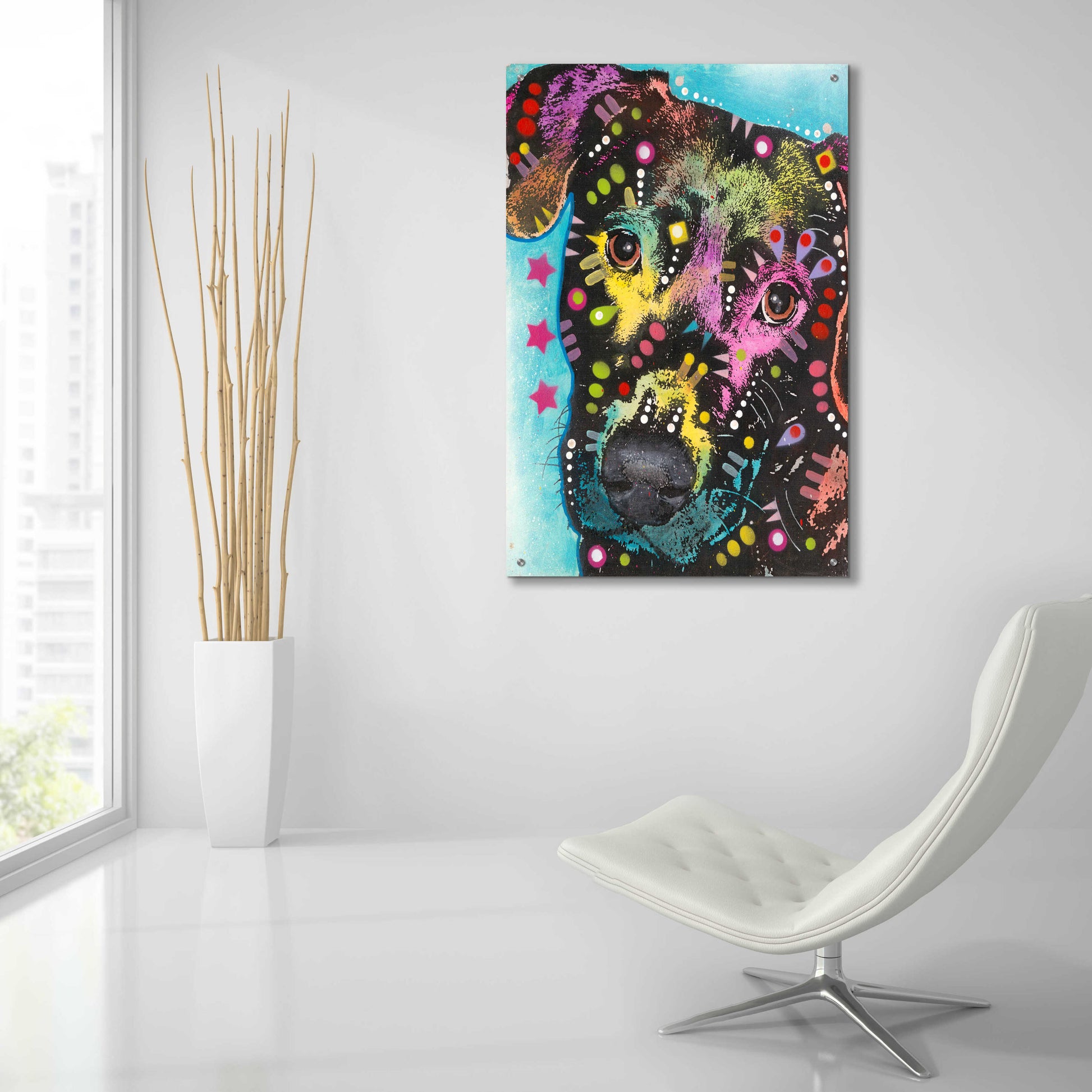 Epic Art 'Lab Love 2' by Dean Russo, Acrylic Glass Wall Art,24x36